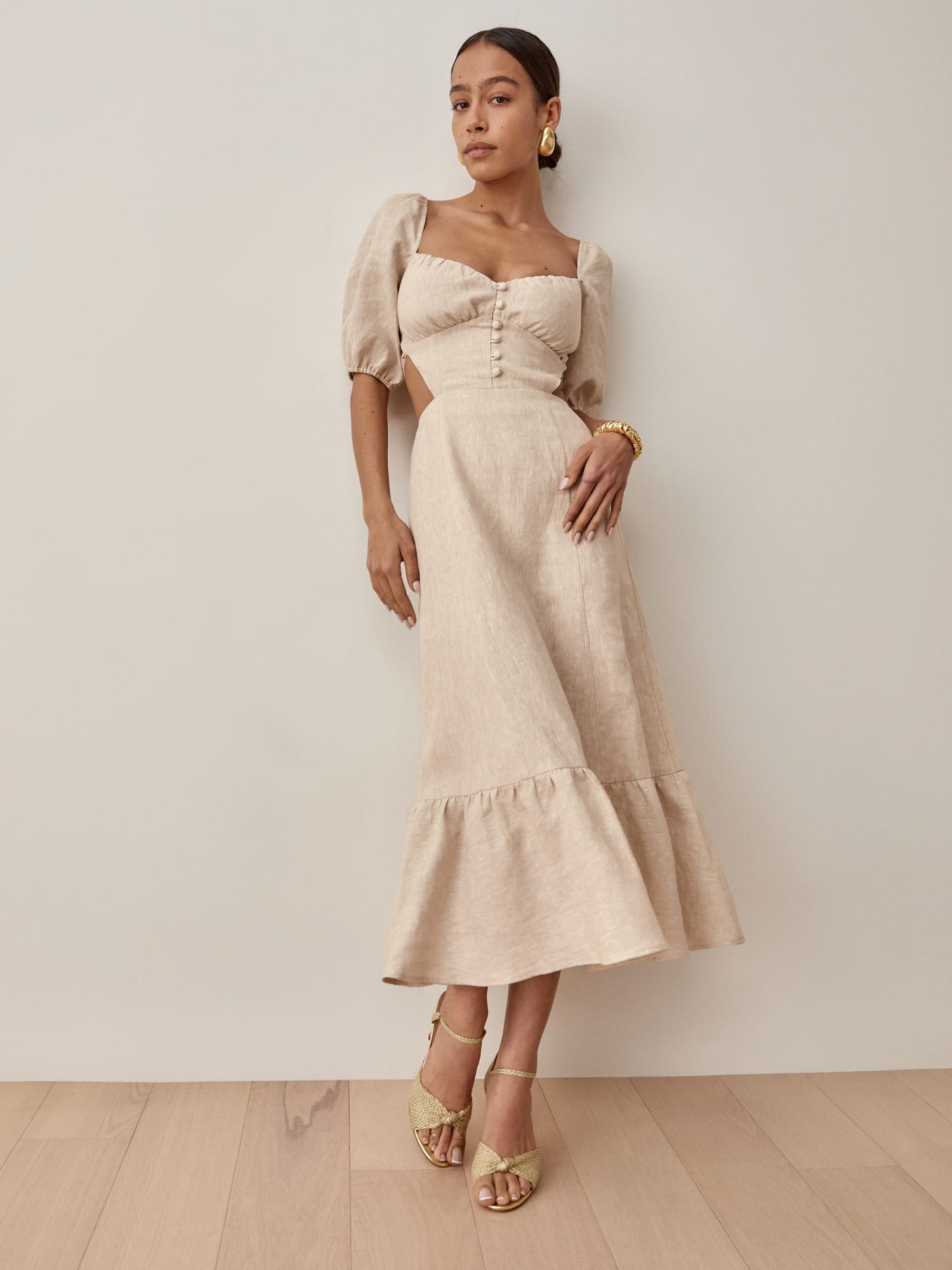 Linen top dress reformation