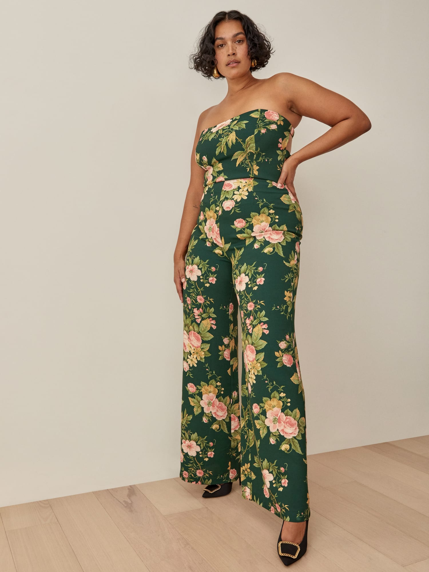 Reformation floral jumpsuit clearance