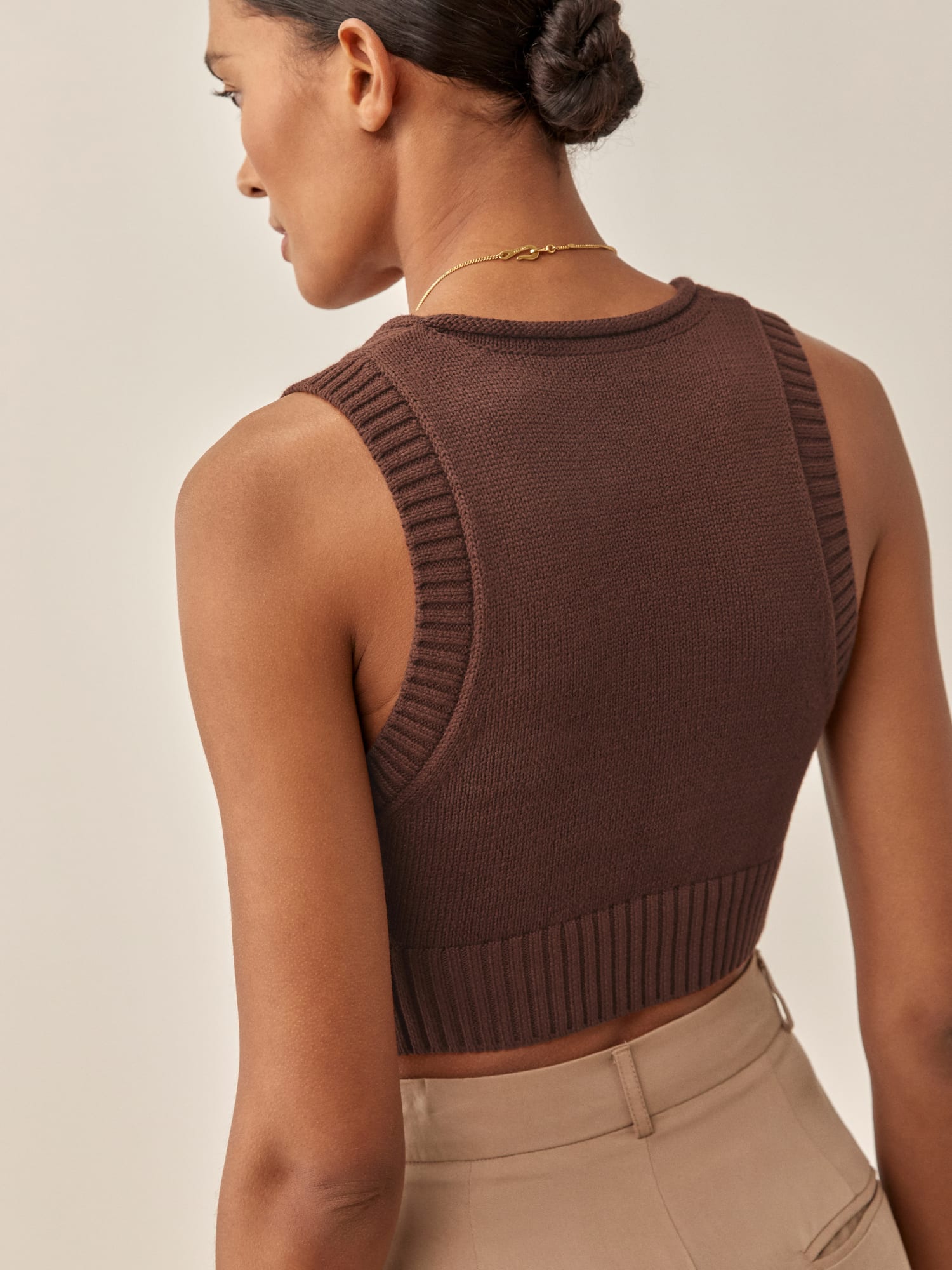 Norma Cotton Sweater Tank - Sustainable Sweaters