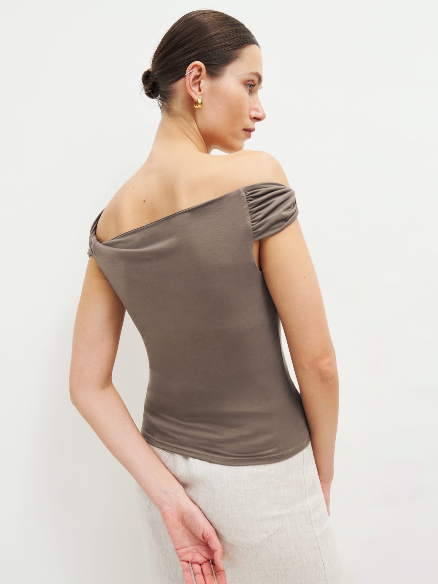 Reformation off store the shoulder top