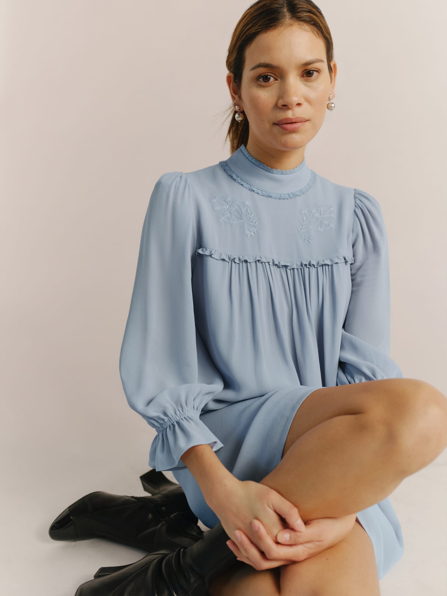 Laurina lace skater dress discount