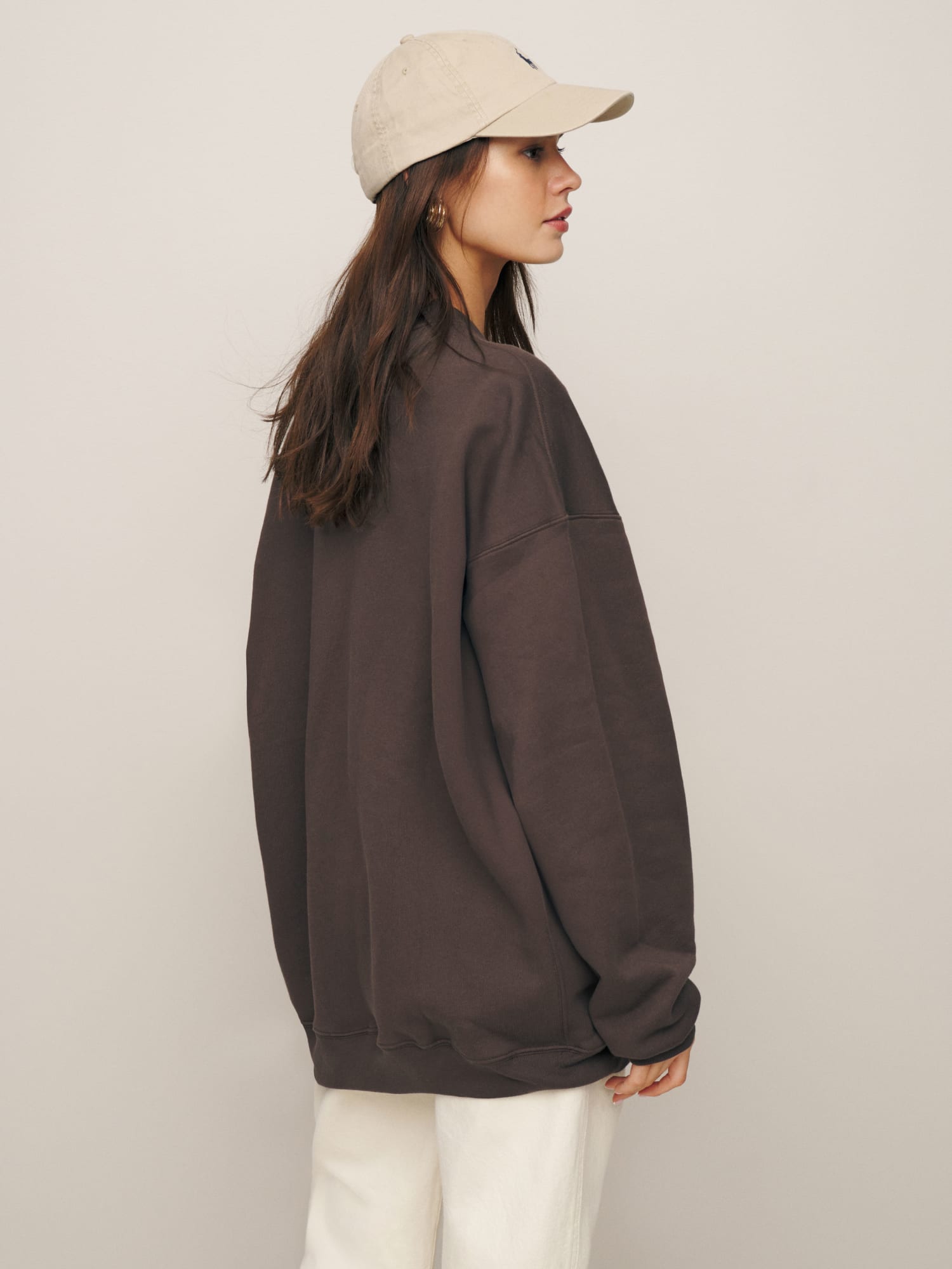 Oversized crew neck sweatshirt vintage best sale