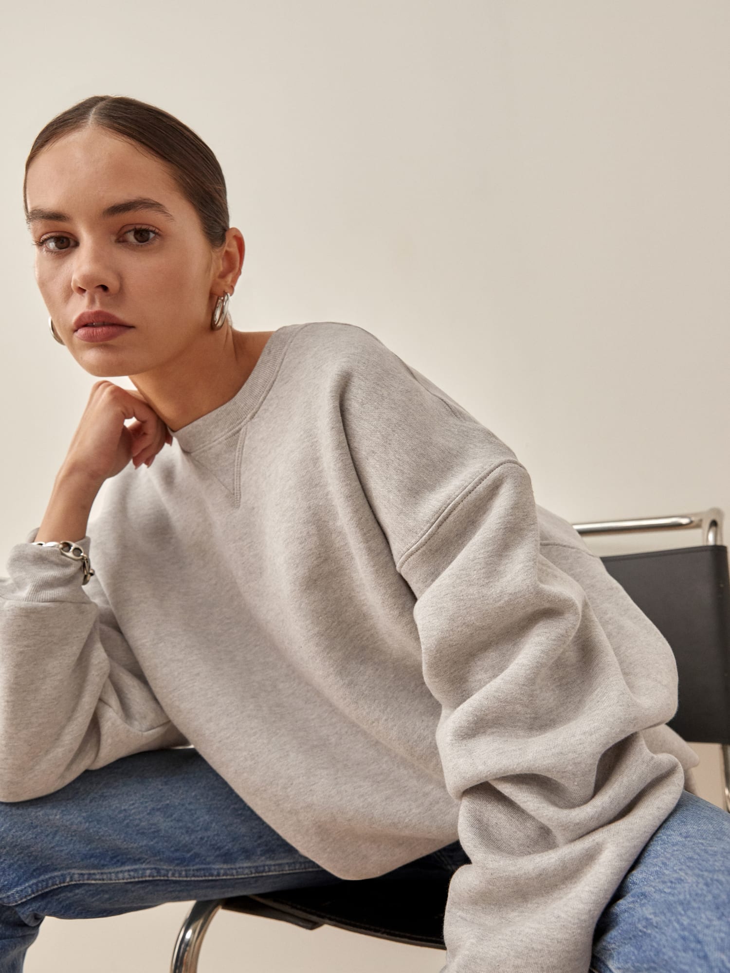 Vintage Oversized Crewneck Sweatshirt Reformation