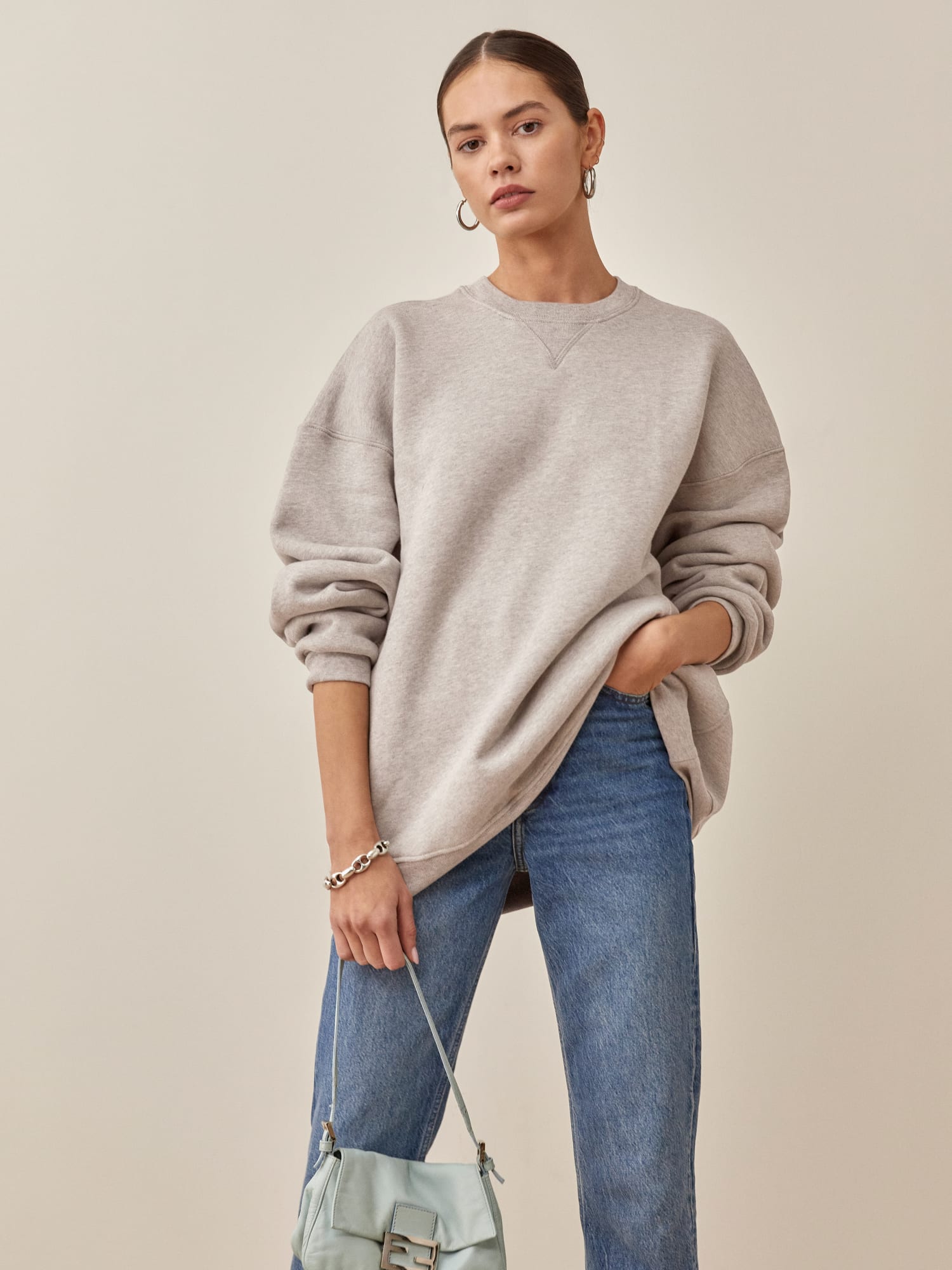 Women's Bluey Graphic Sweatshirt - Gray XS
