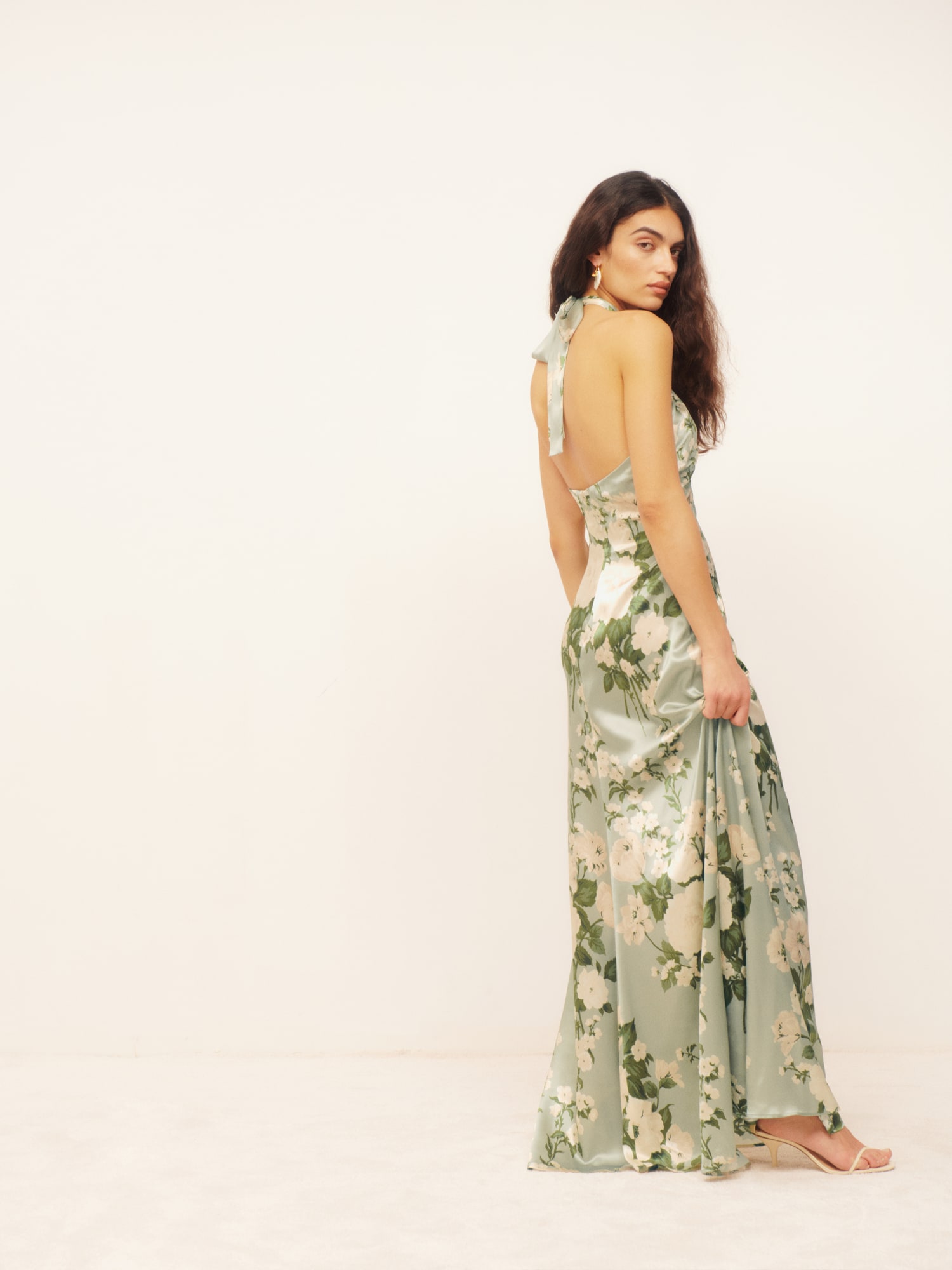 Reformation open back dress shop