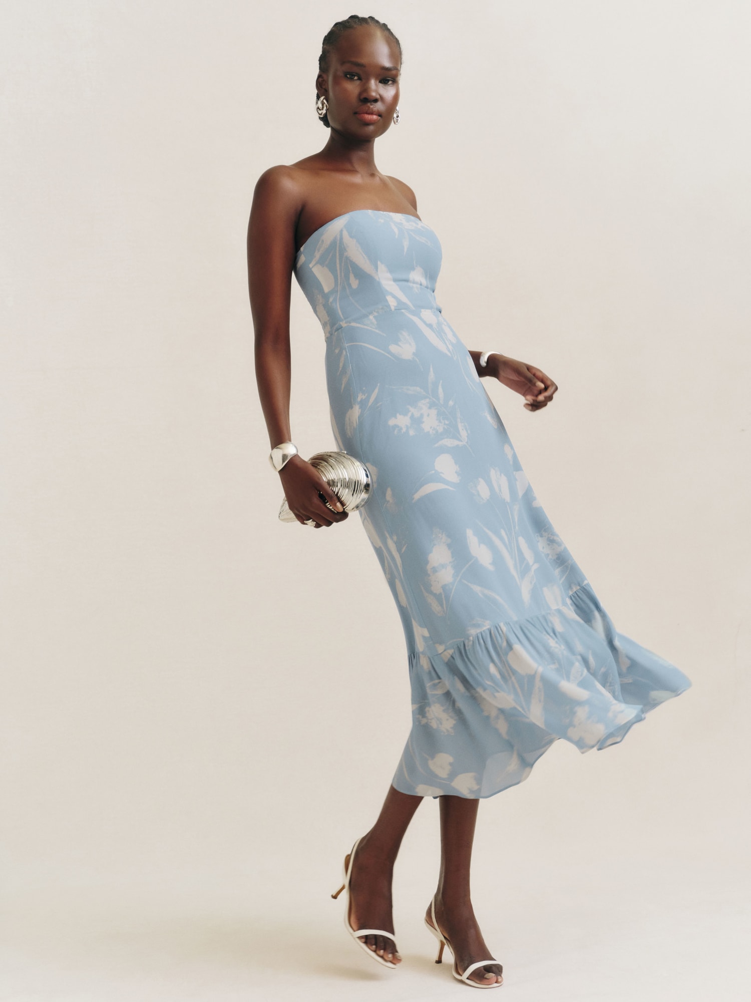 Reformation strapless dress sale