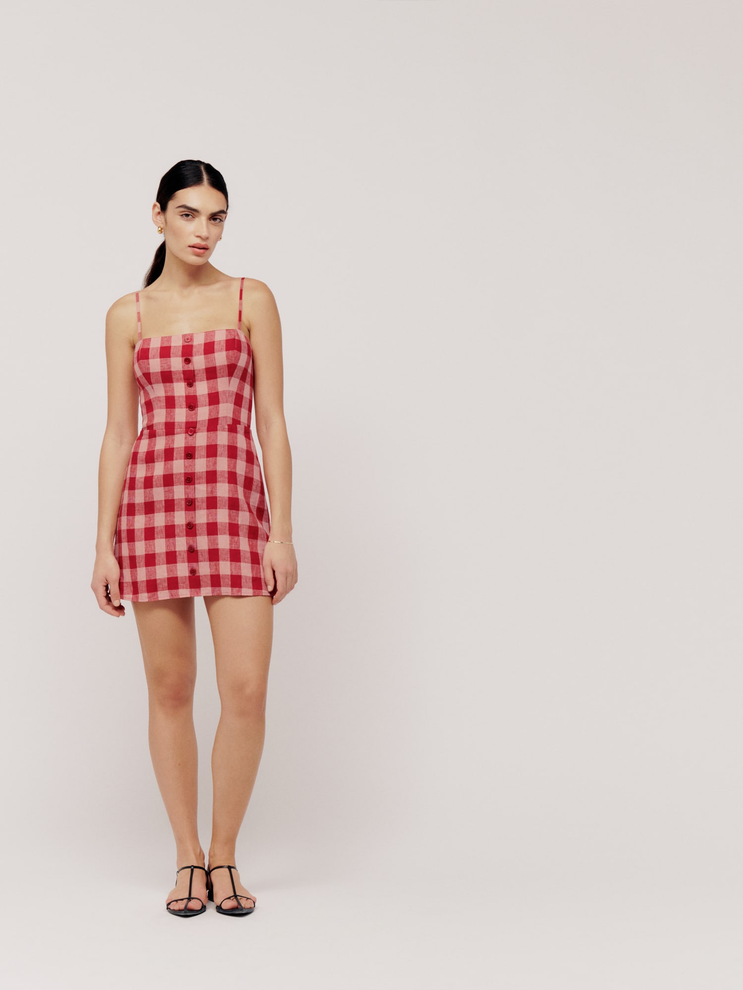 Reformation linen mini dress clearance