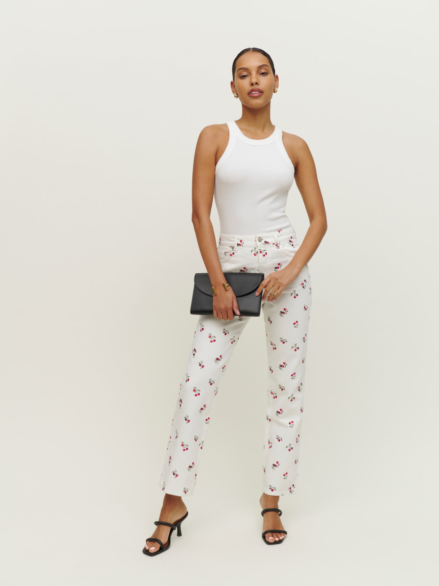 Reformation embroidered jeans discount