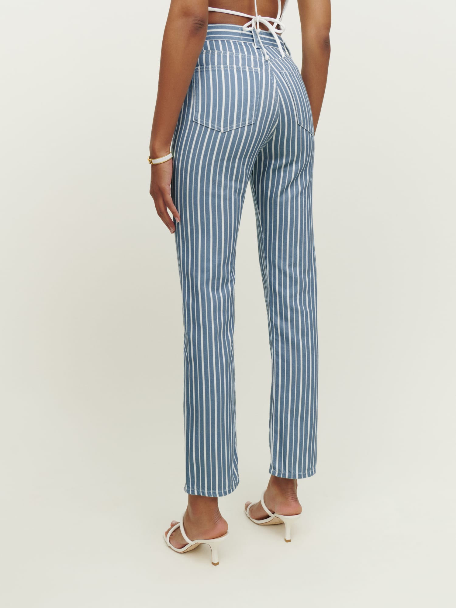 Denim striped jeans new arrivals