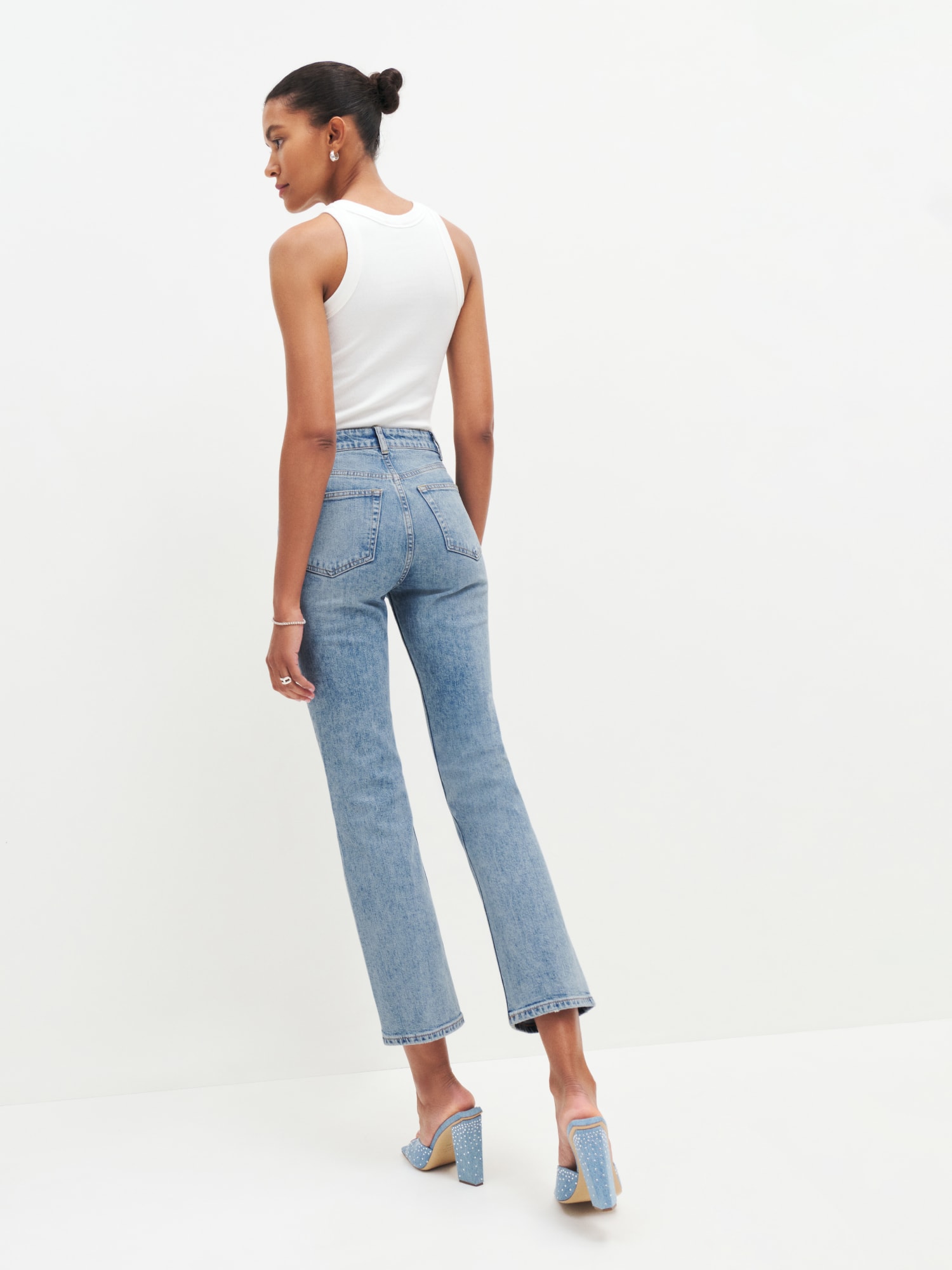 Stretch High Straight Jeans - Sustainable Reformation