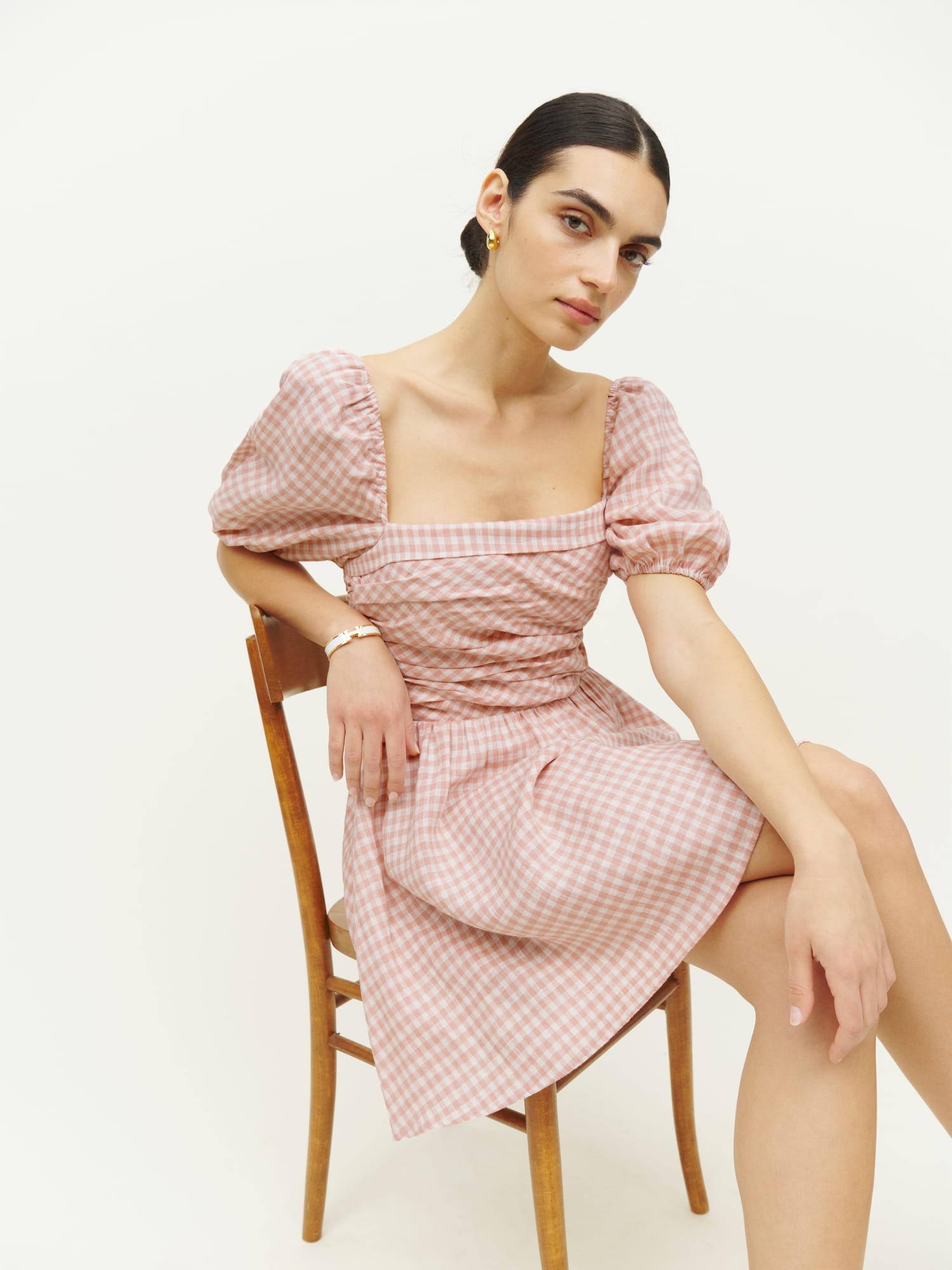 Reformation puff sleeve dress store