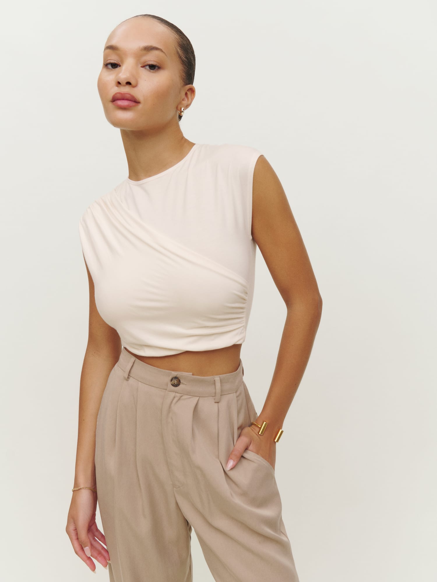 Wylie Knit Top Short Reformation