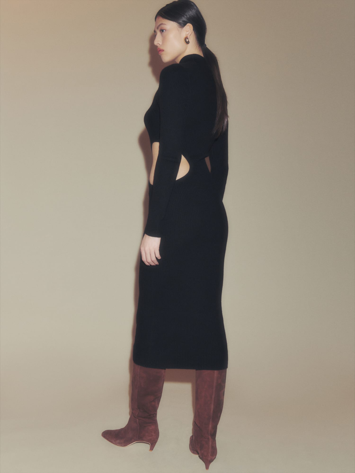 Reformation cut out dress top