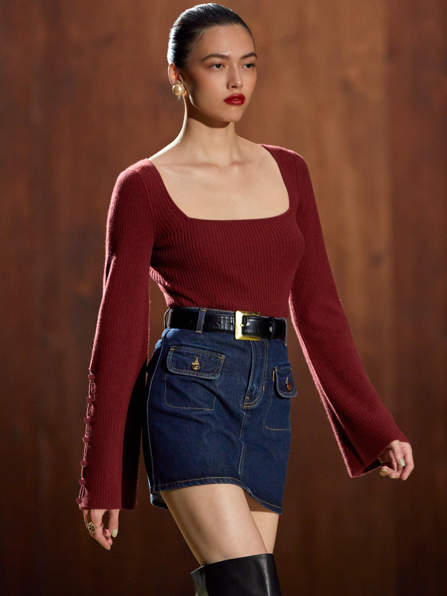 Reformation denim skirt 2025