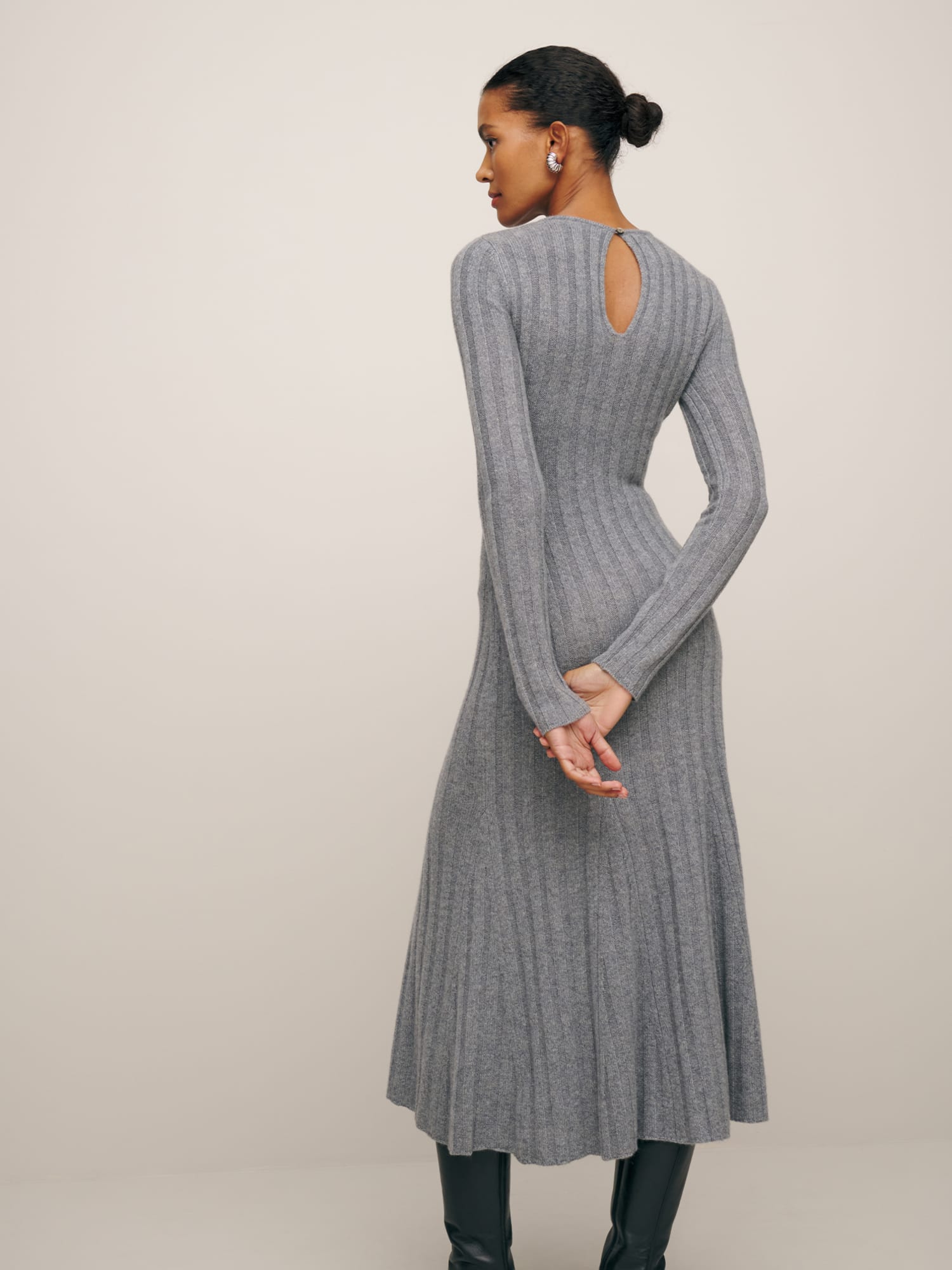 Evan Cashmere Sweater Dress Sustainable Sweaters Reformation