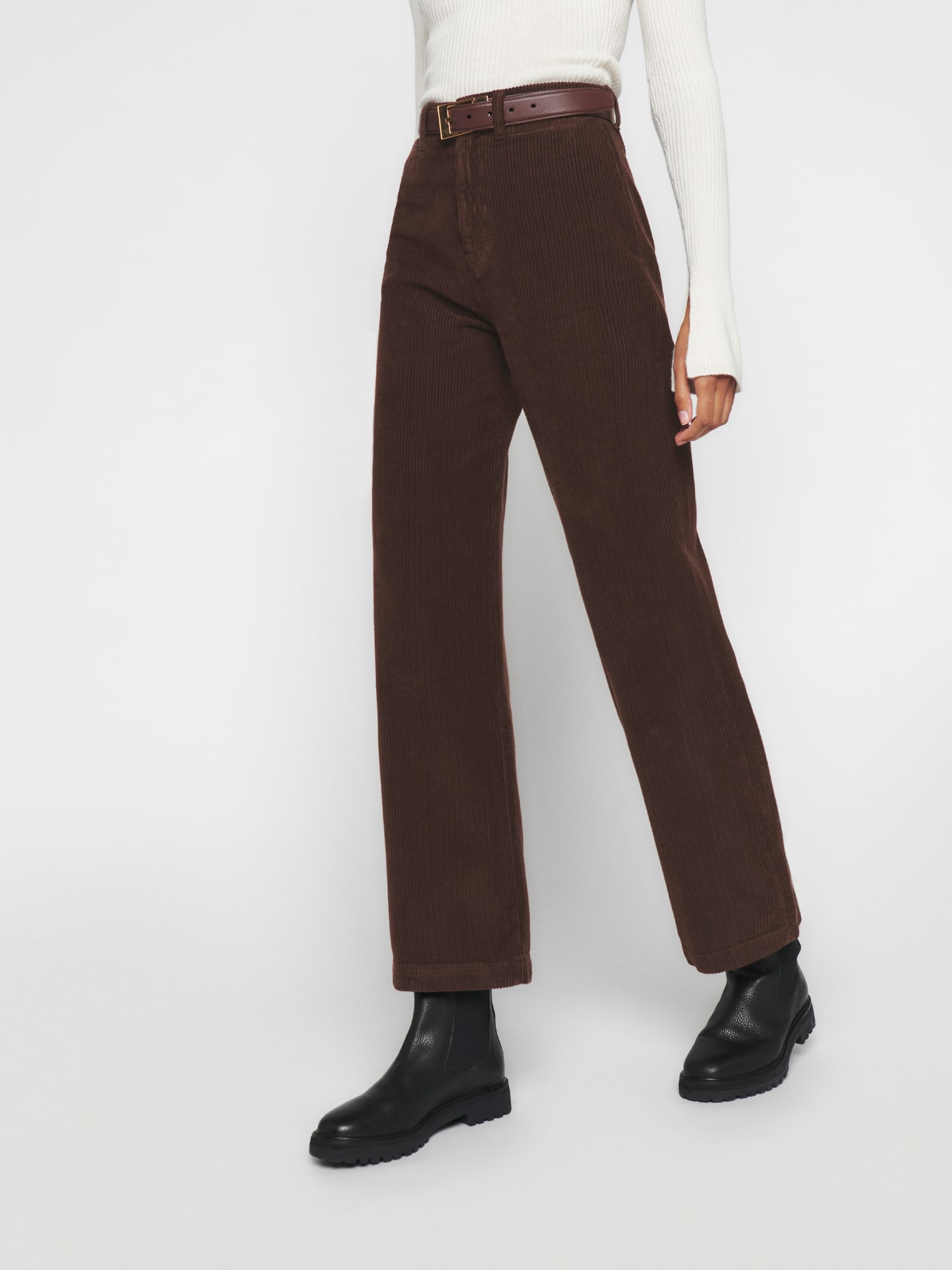 CORDUROY WIDE PANTS