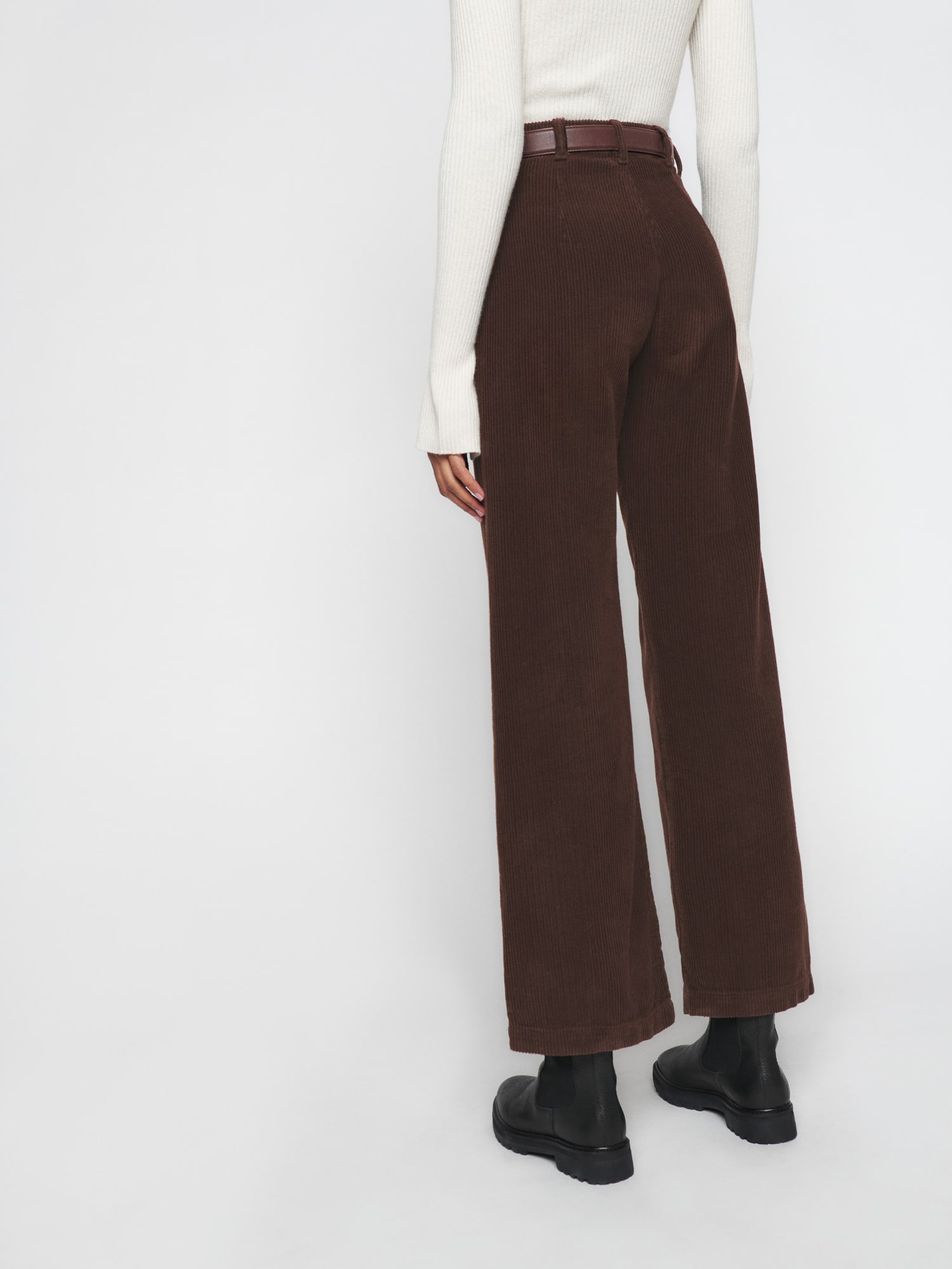 Logan Ultra High Rise Wide Leg Corduroy Pants - Sustainable Denim