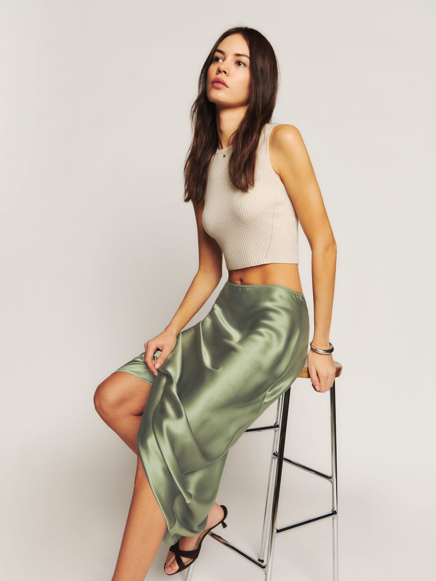 Silk skirt sale