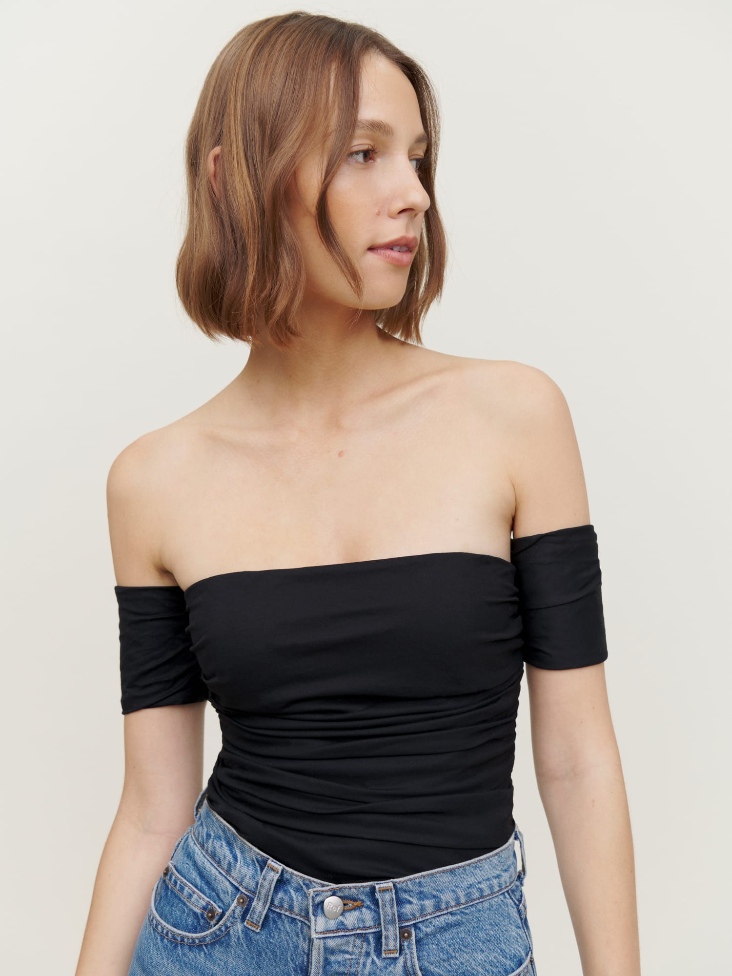 Reformation off 2025 the shoulder top