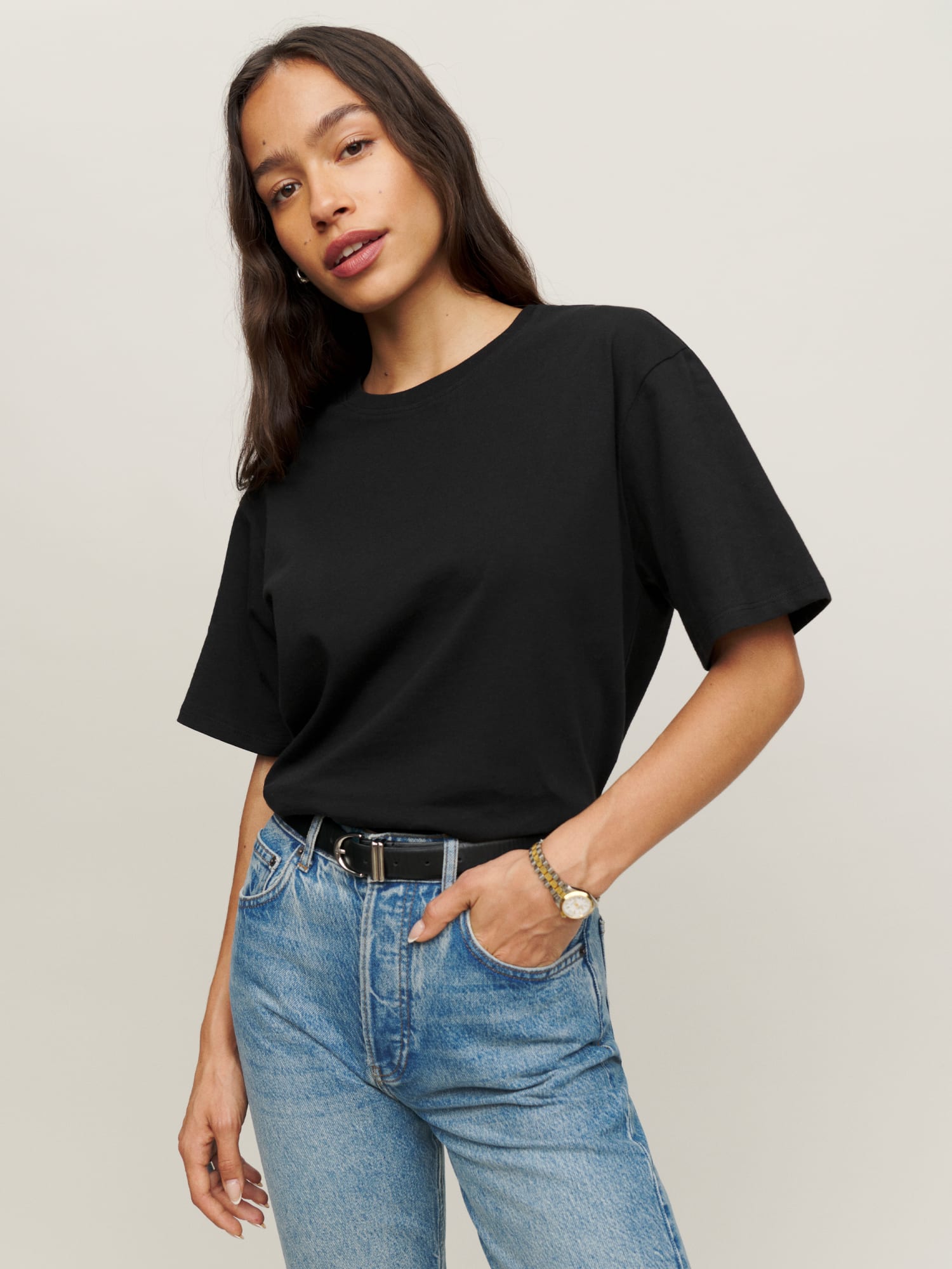Oversized crew tee sales