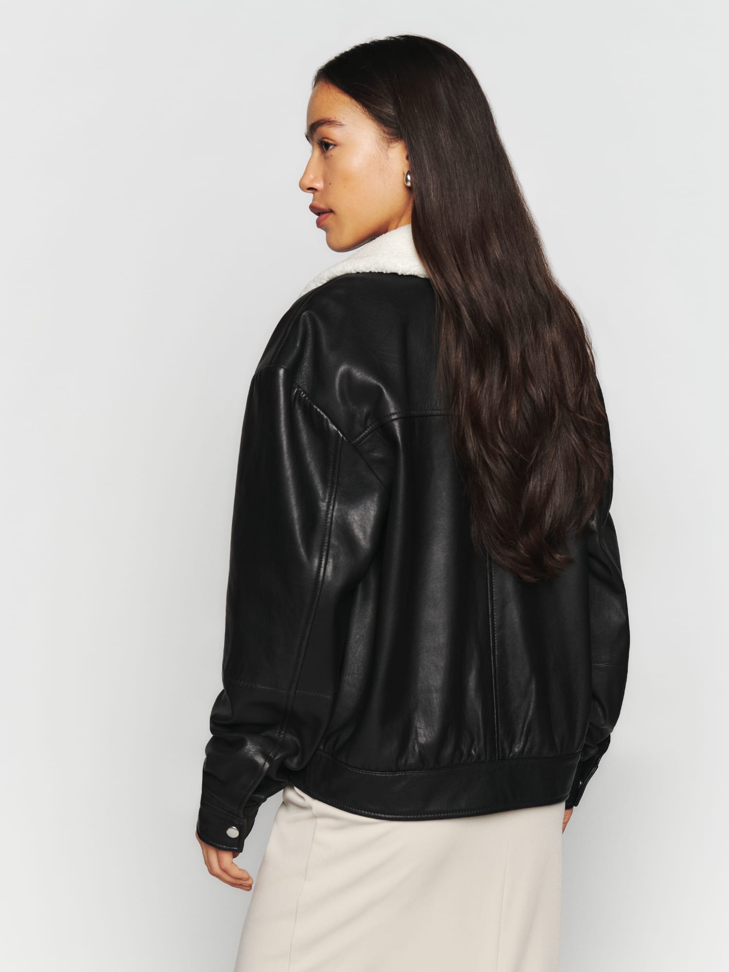 Reformation outlet leather jacket