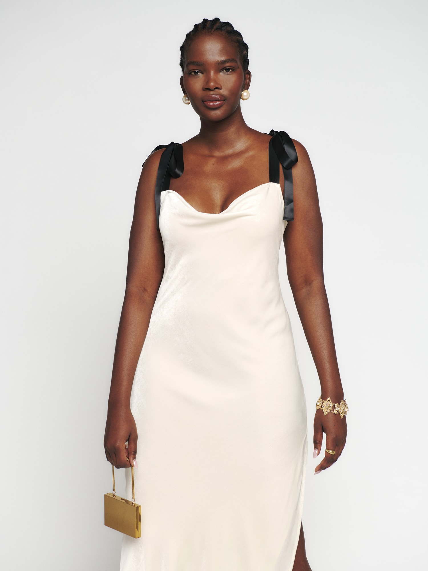 Off white velvet dress shop