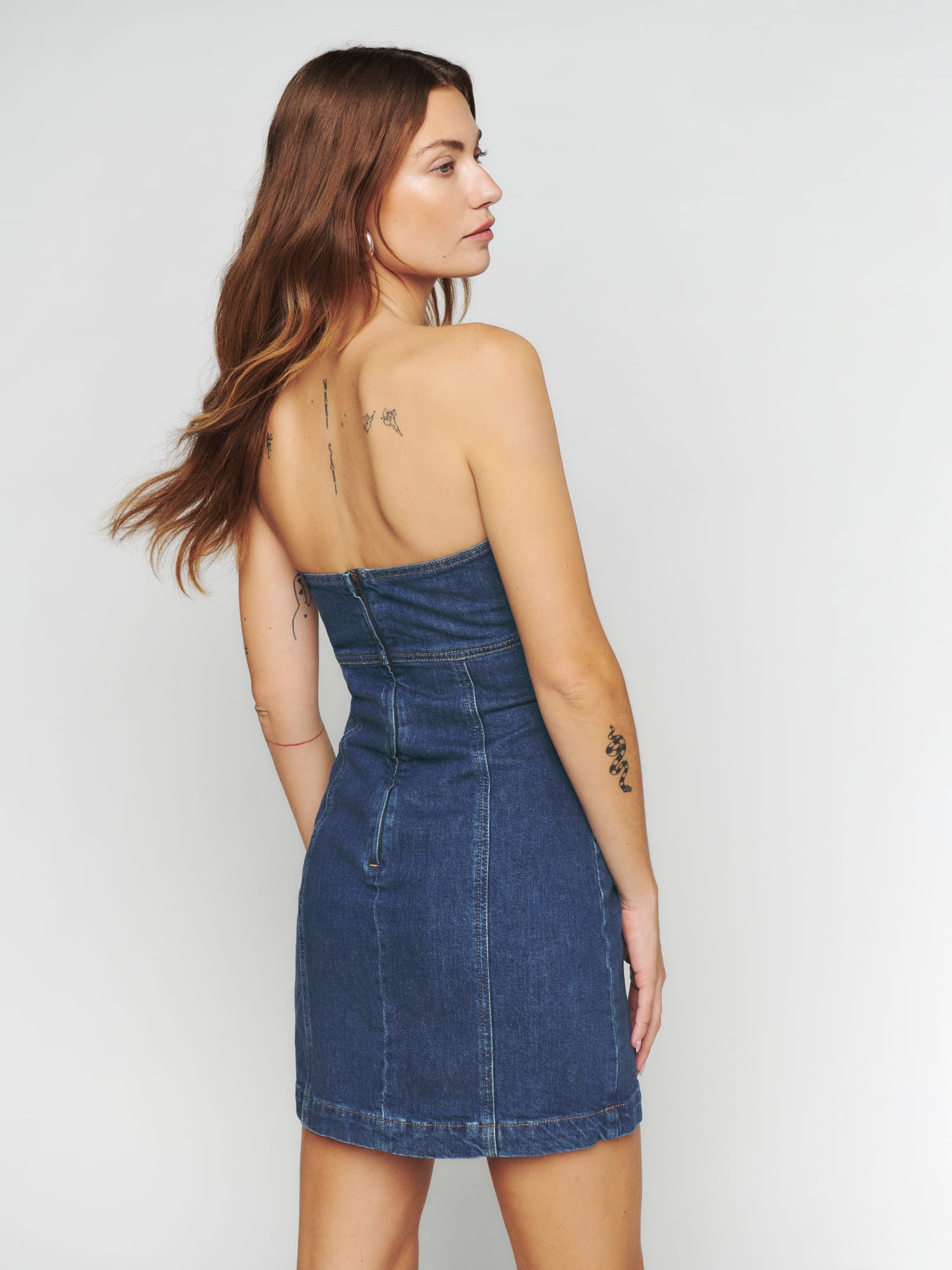 Reformation denim dress 2025