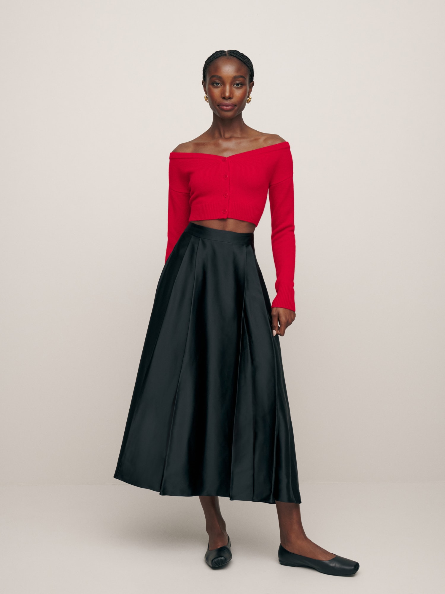 Off the shoulder cashmere hotsell