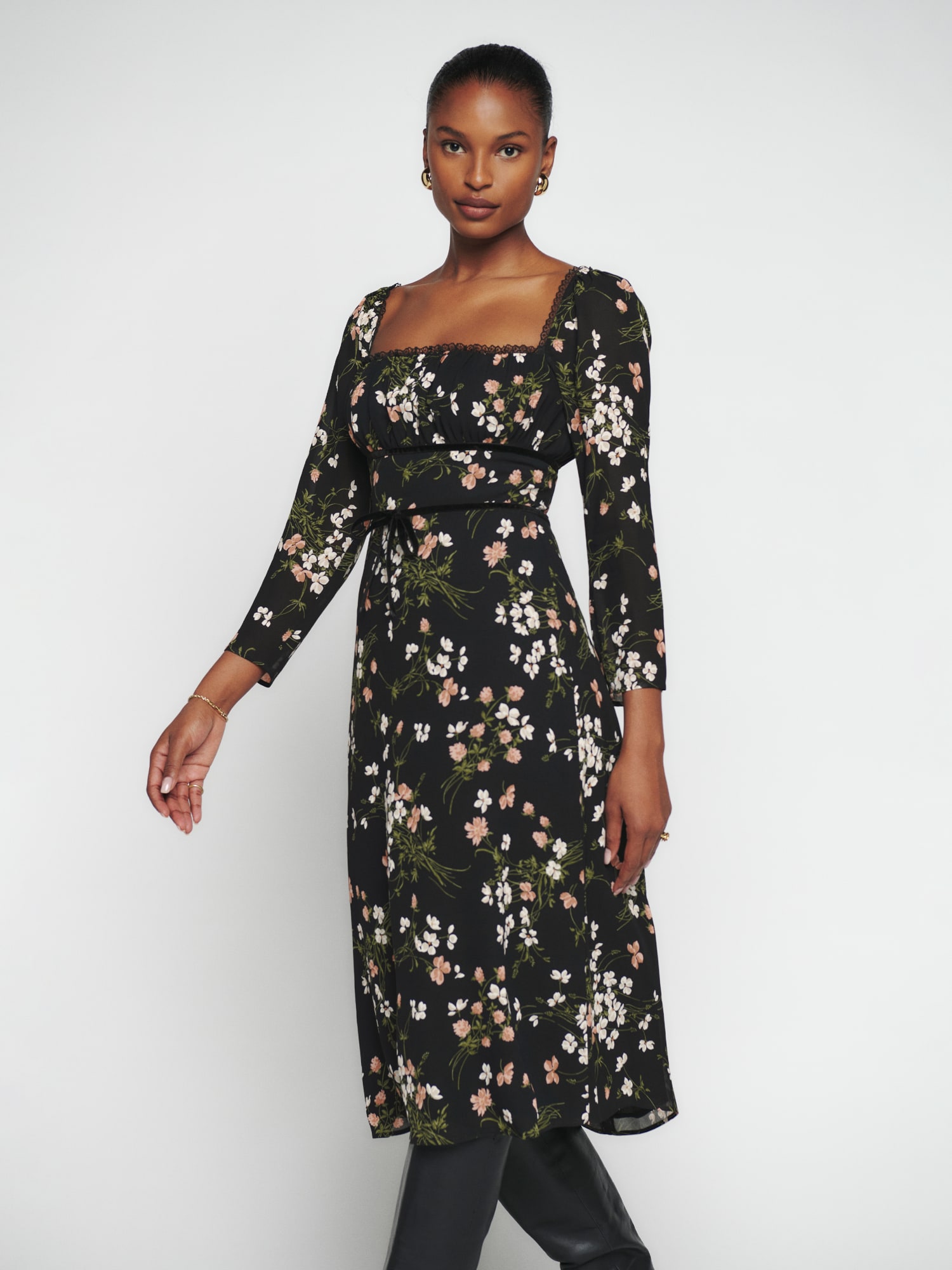 Long sleeve reformation dress clearance