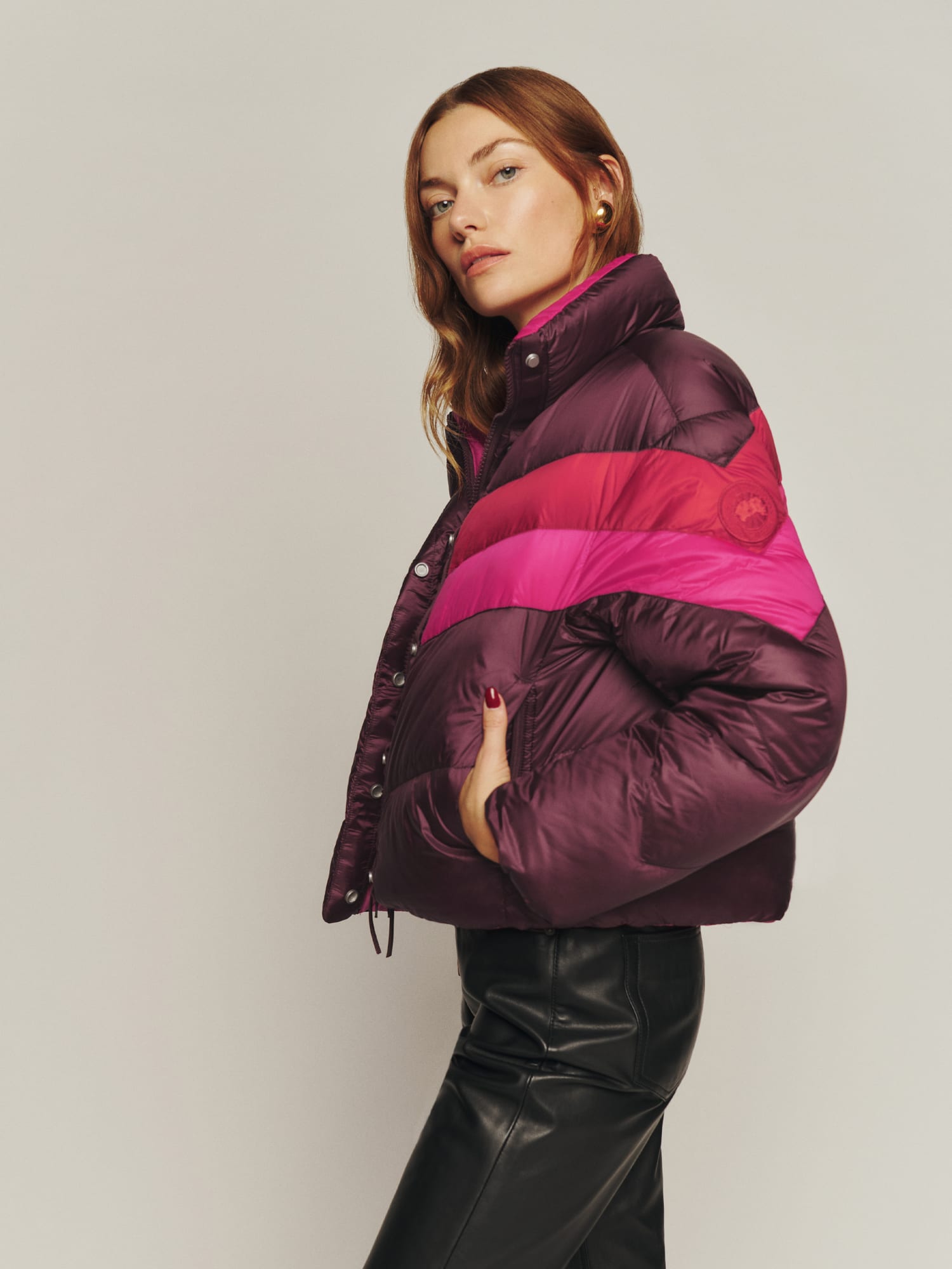 Canada goose purple new arrivals jacket