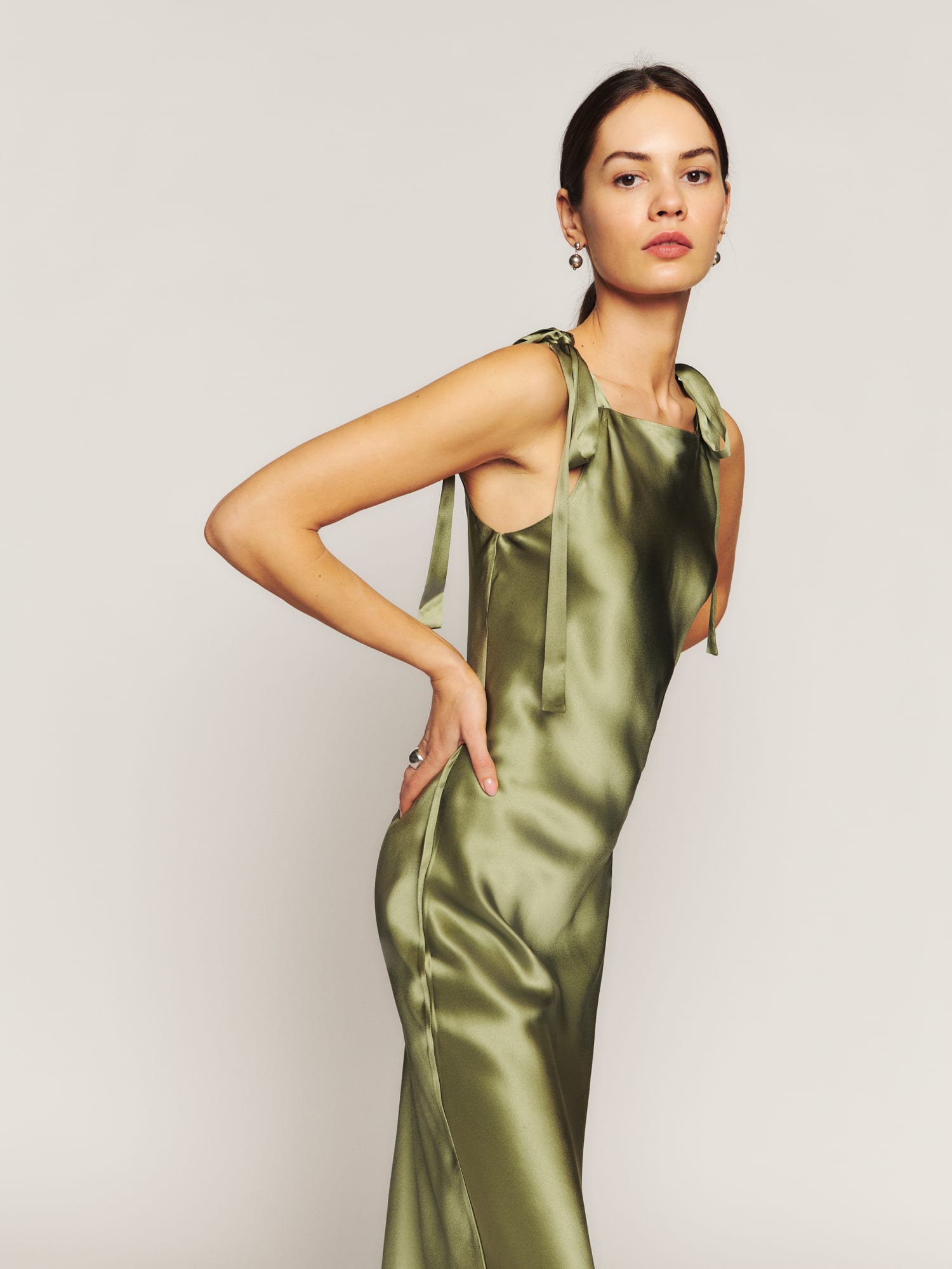 Silk dress reformation cheap