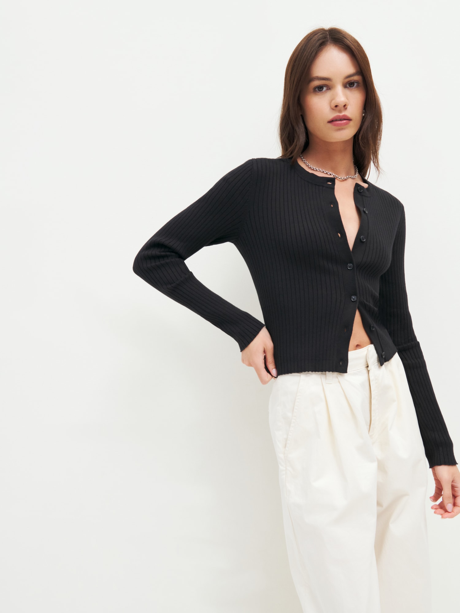 Joanne Cotton Cardigan - Sustainable Sweaters | Reformation