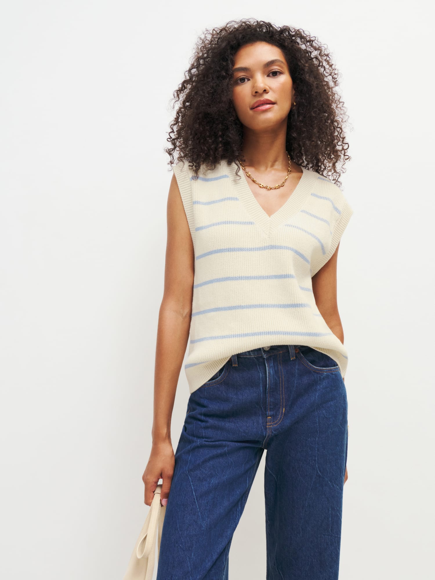 Cotton knit vest deals