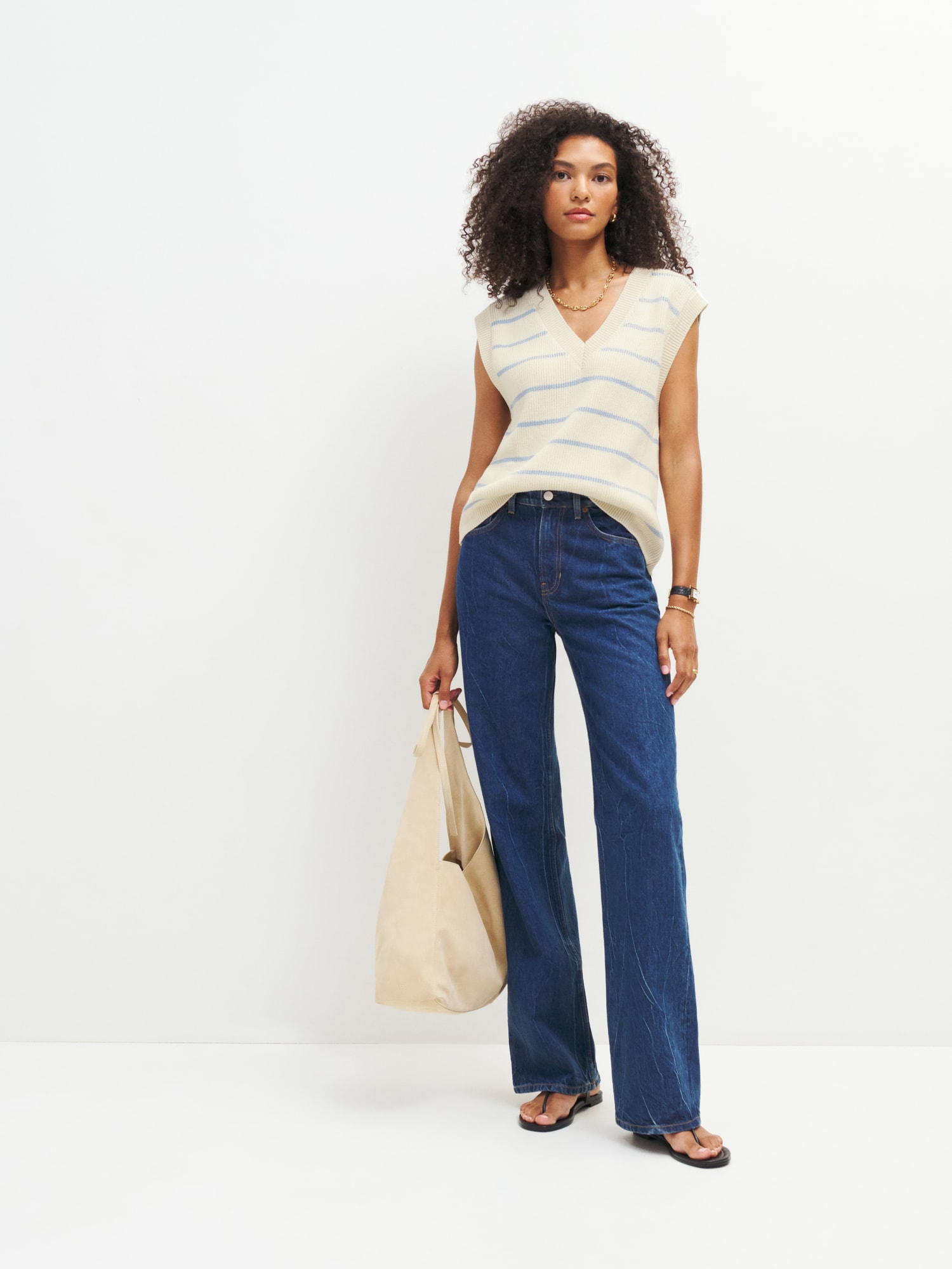 Janey Cotton Sweater Vest - Sustainable Sweaters | Reformation