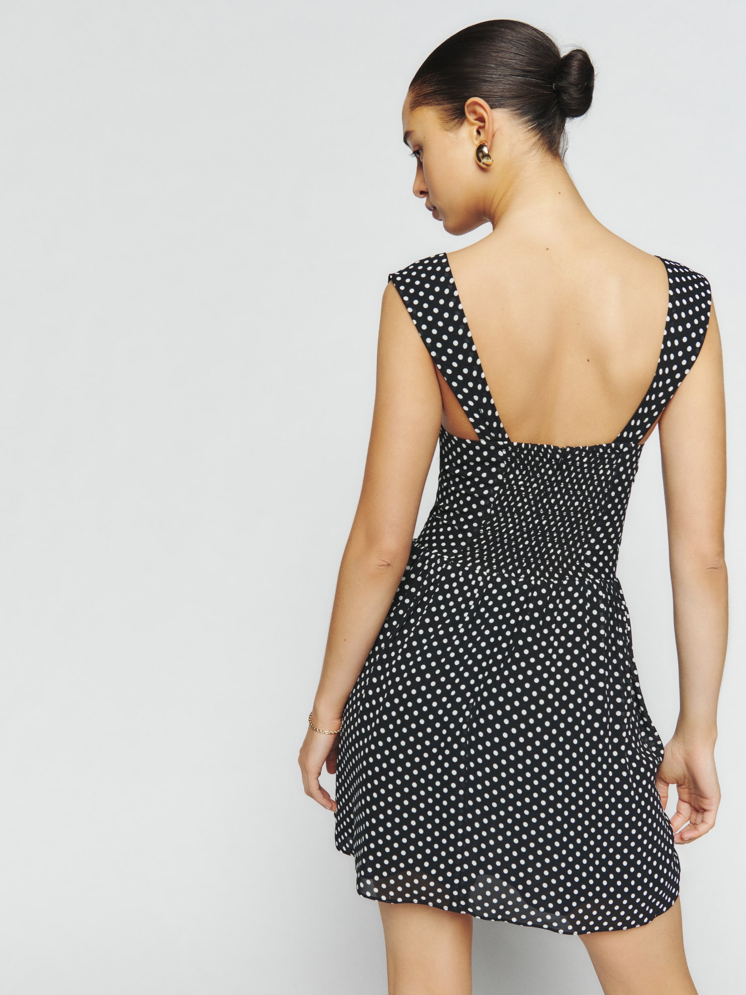 Polka dot shop dress reformation