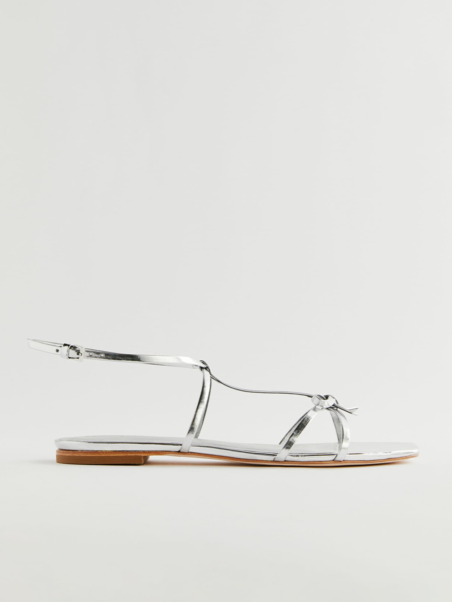Womens metallic flat sandals cheap