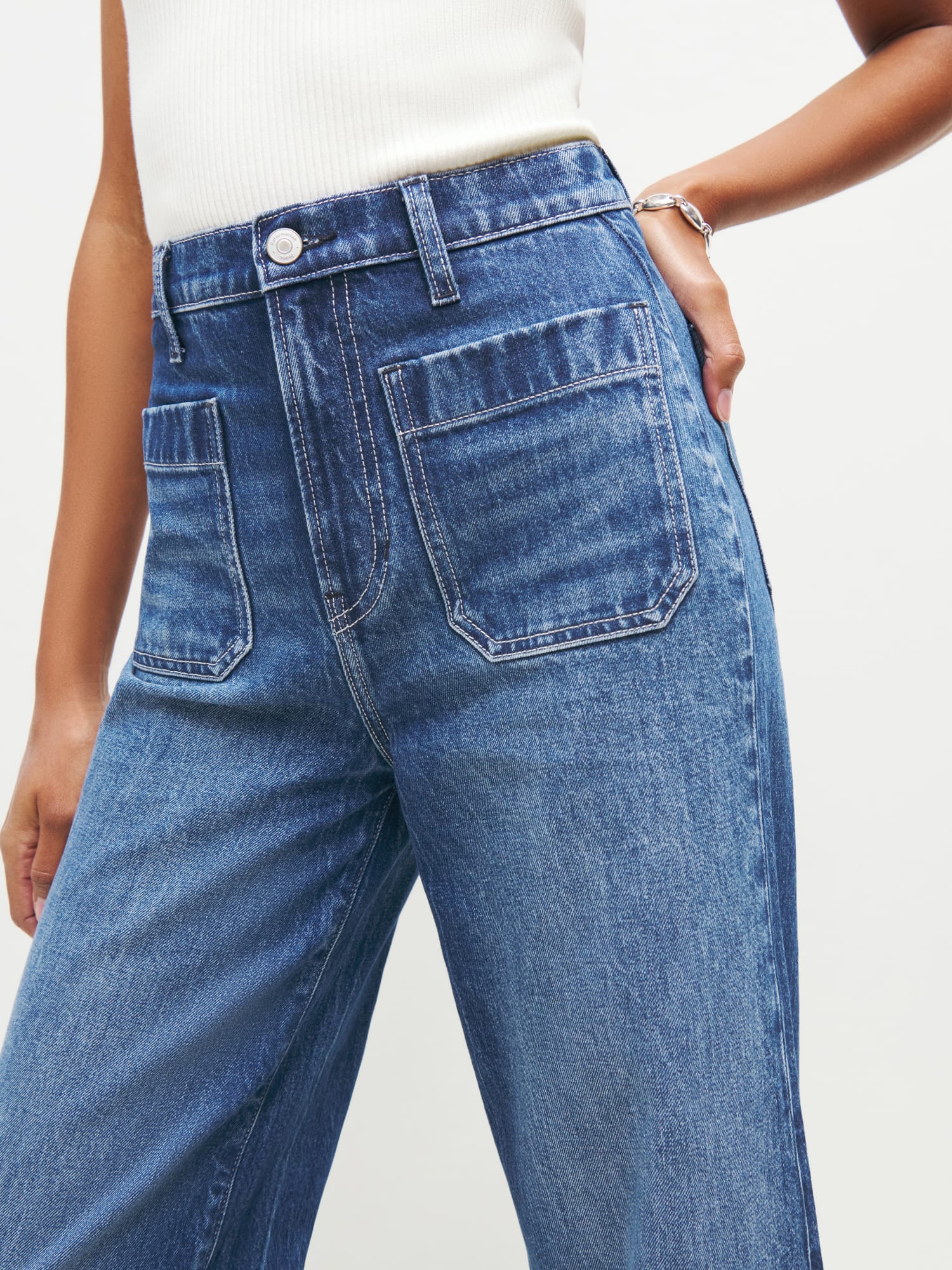 Janae Ultra High Rise Super Wide Leg Jeans - Sustainable Denim