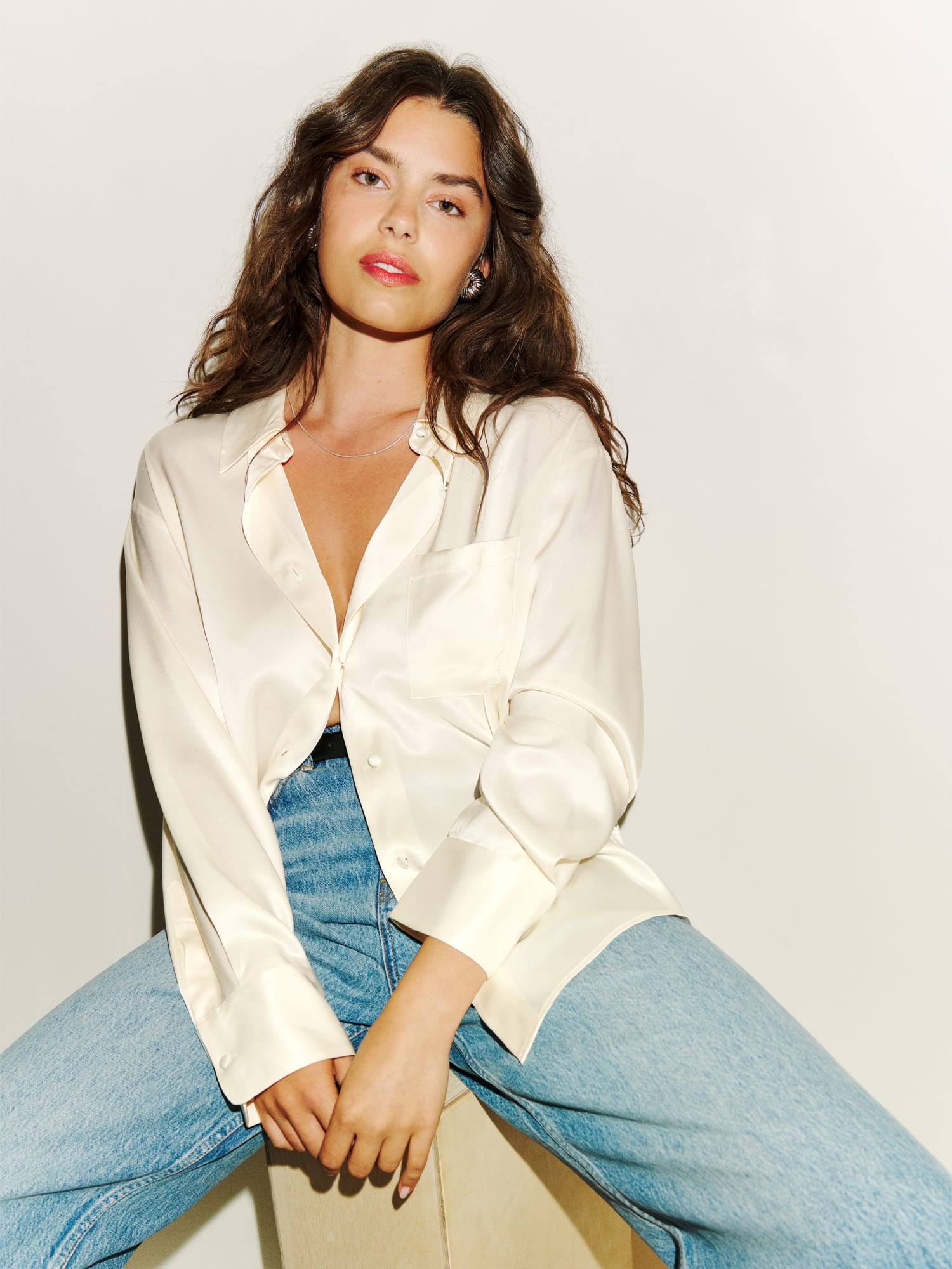 Will Oversized Satin Shirt