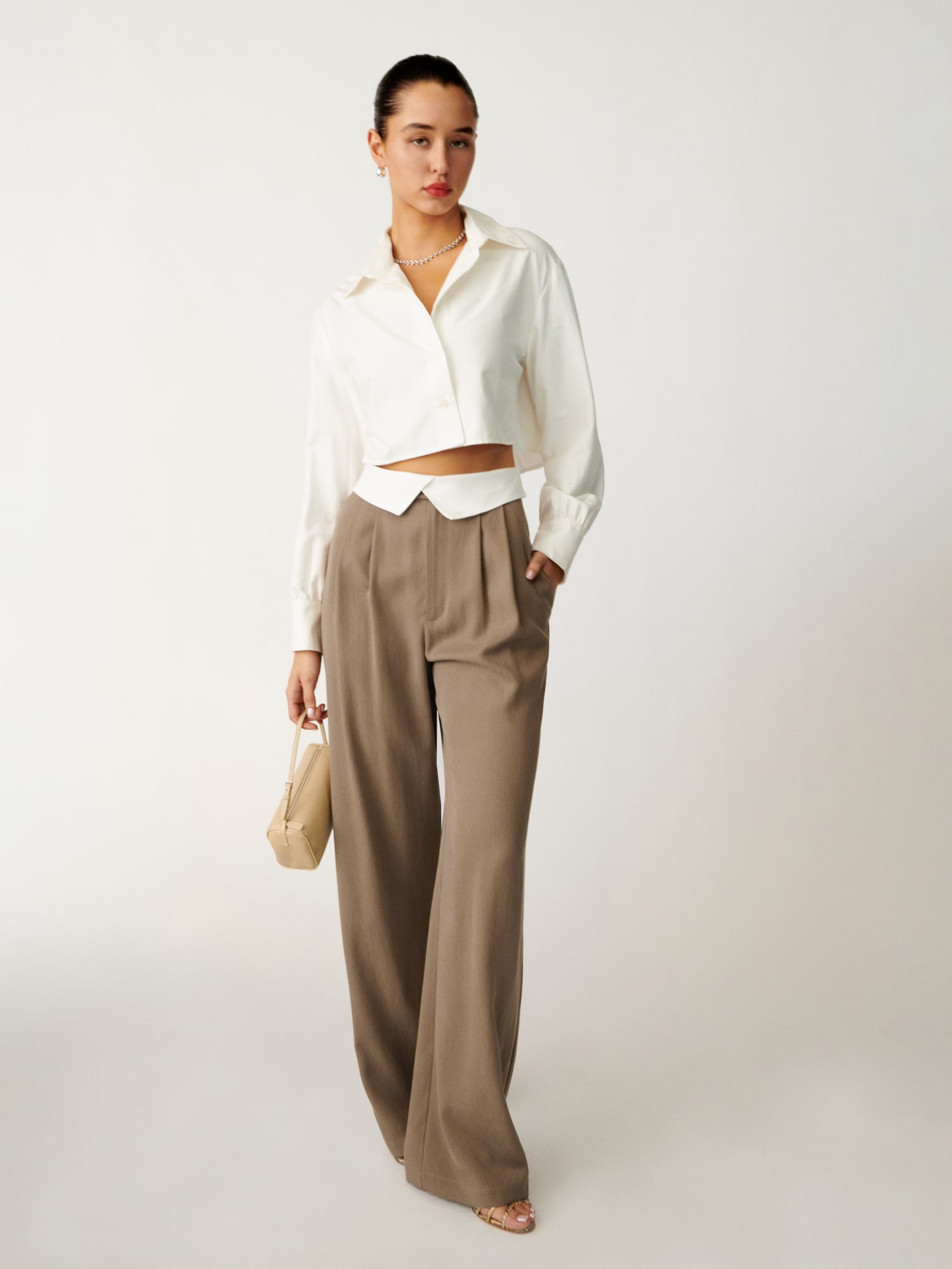 REFORMATION Stevie Linen Pant - Vineyard