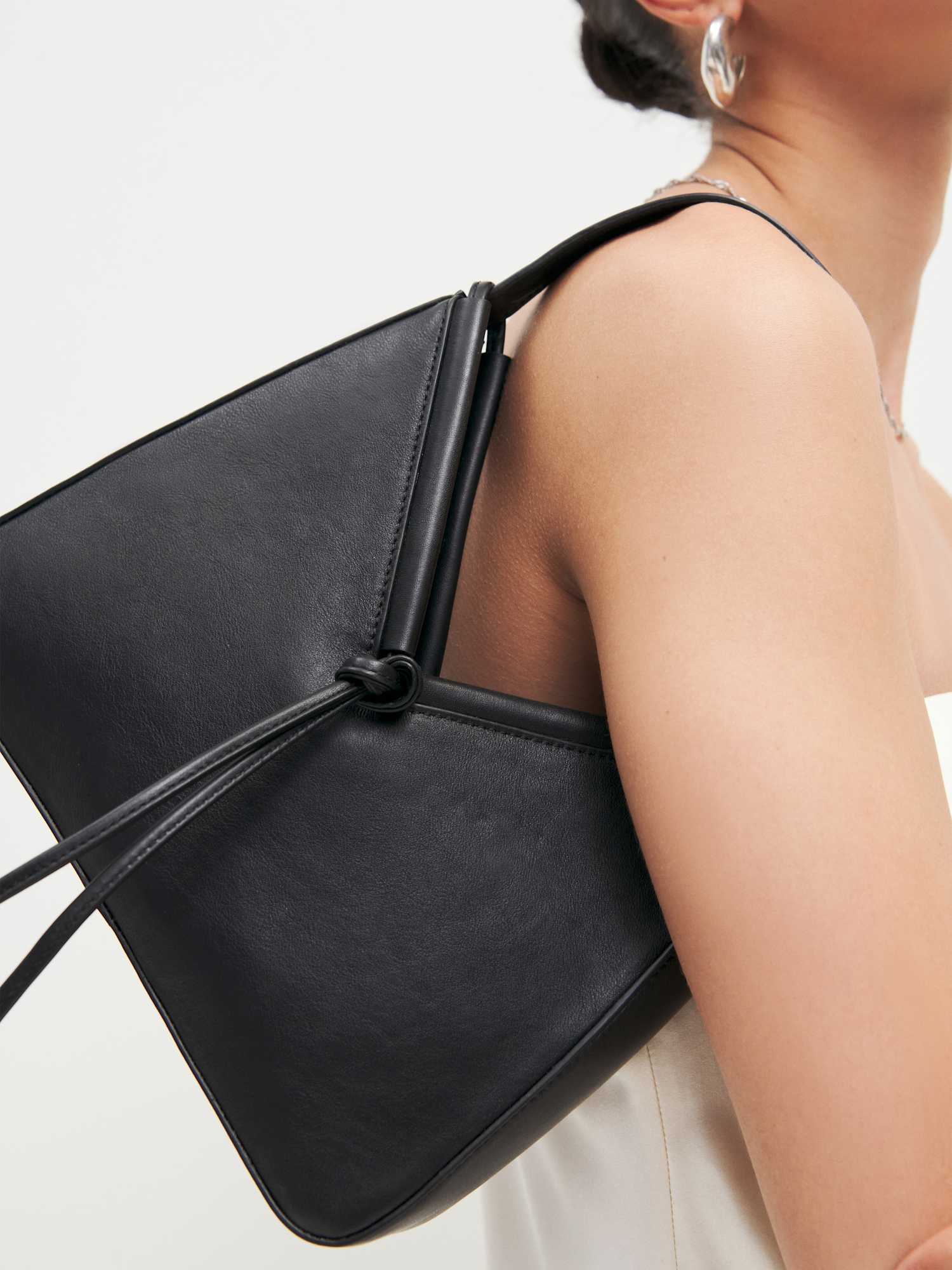 Reformation Mini Chiara Convertible Bag - Black