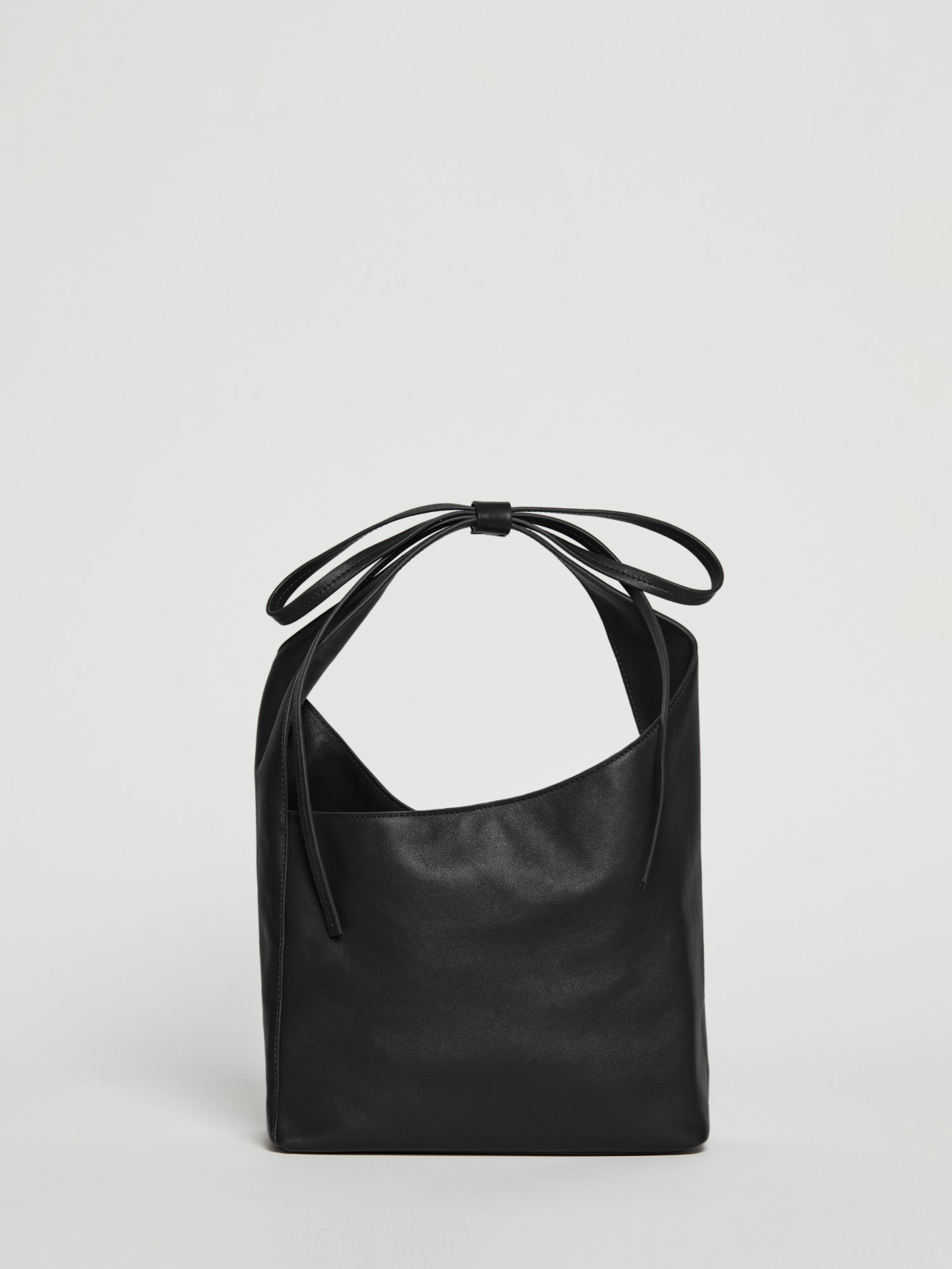 Truffle Collection zip pocket tote bag in black