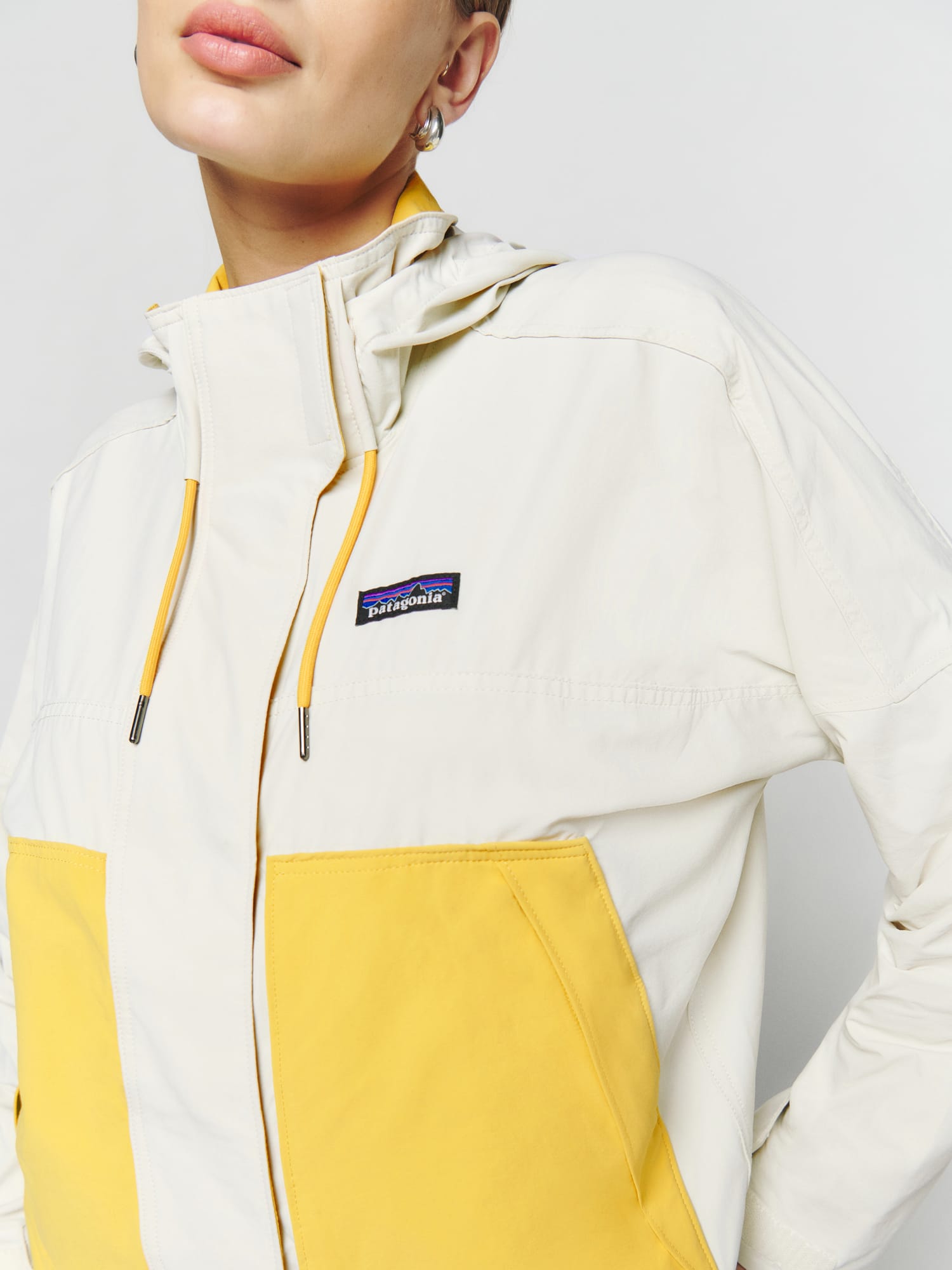 Yellow patagonia jacket womens on sale