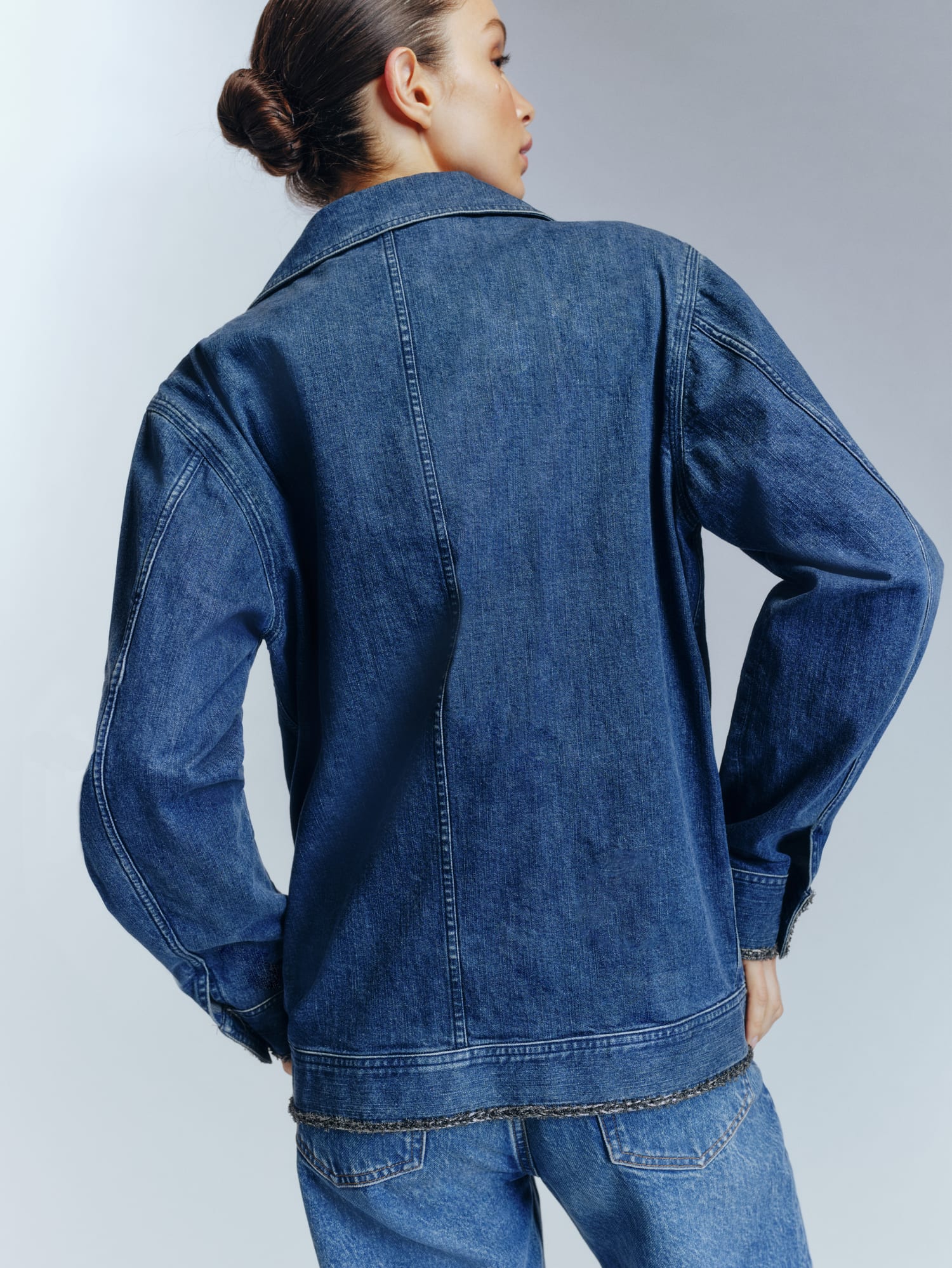 Vintage chanel denim jacket hotsell