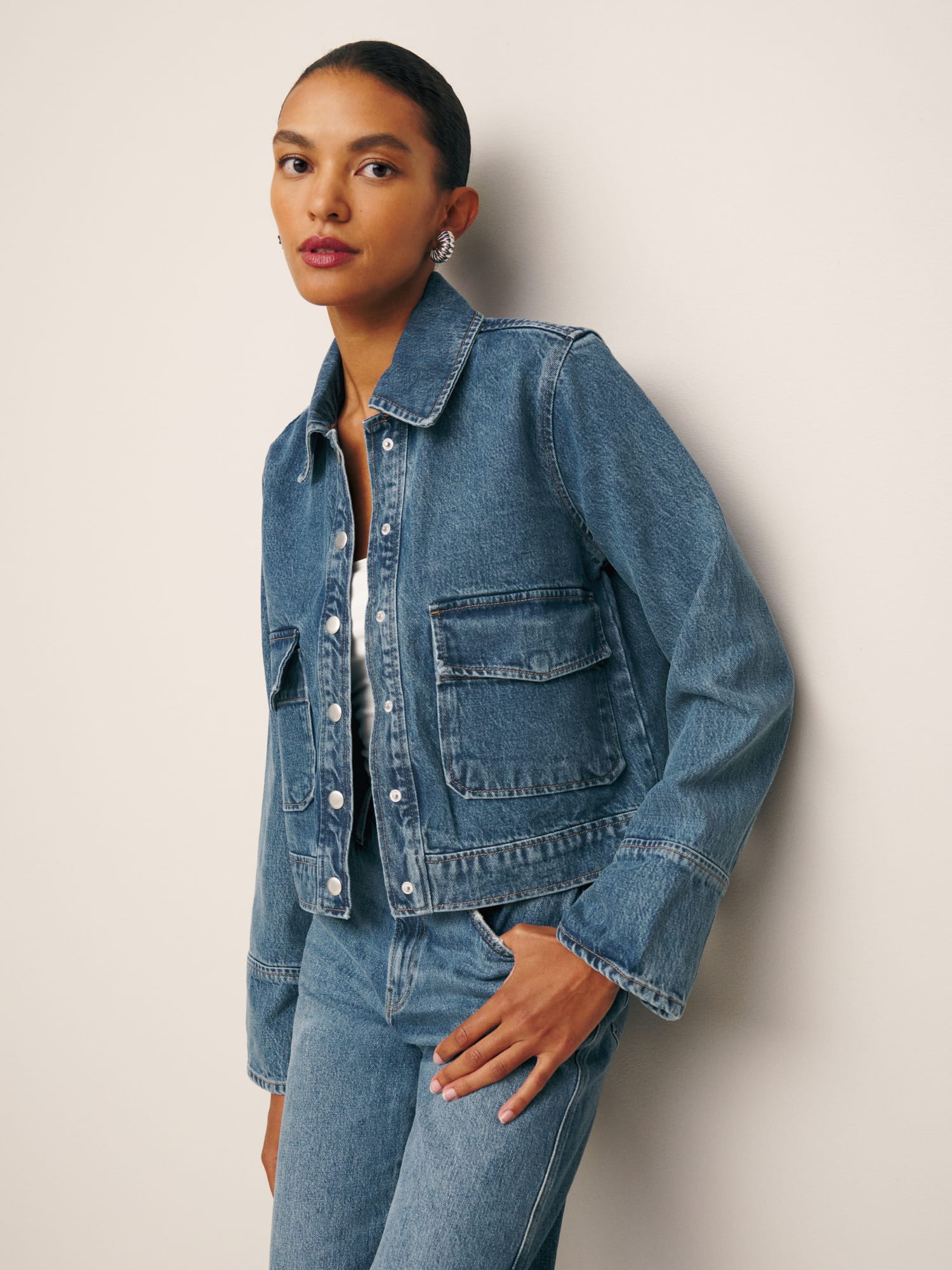 Reformation jean best sale jacket
