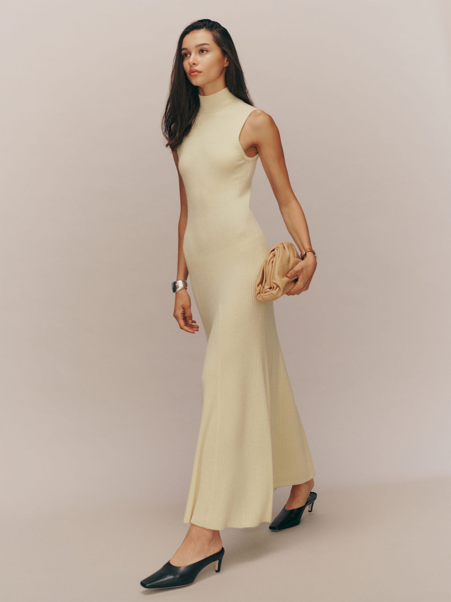 Odelia Cashmere Midi Dress Sustainable Sweaters Reformation