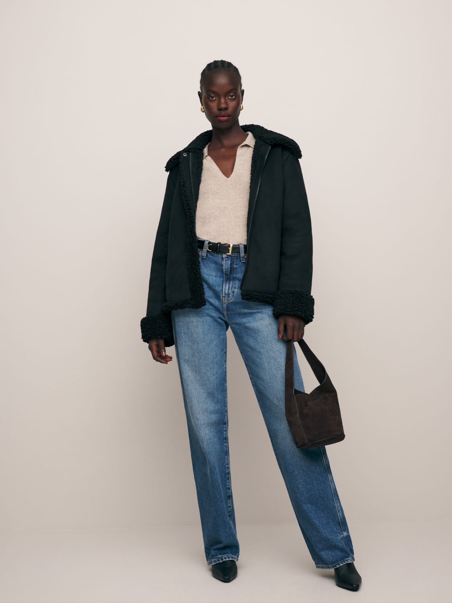 Reformation faux fur coat store