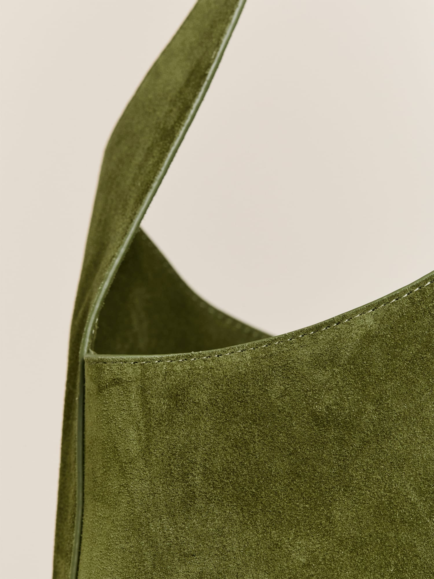 Small suede 2025 bucket bag