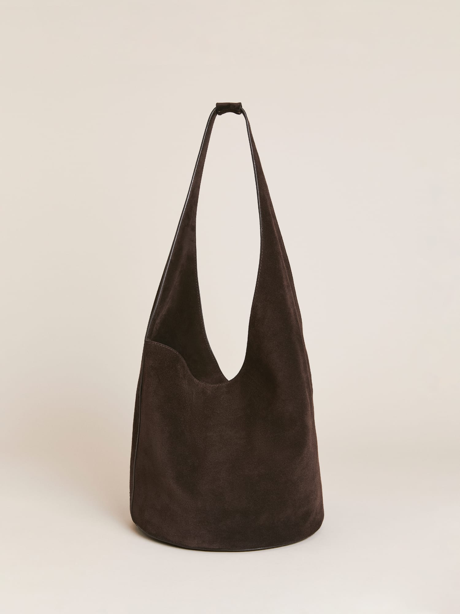 The Essential Bucket Tote in Suede