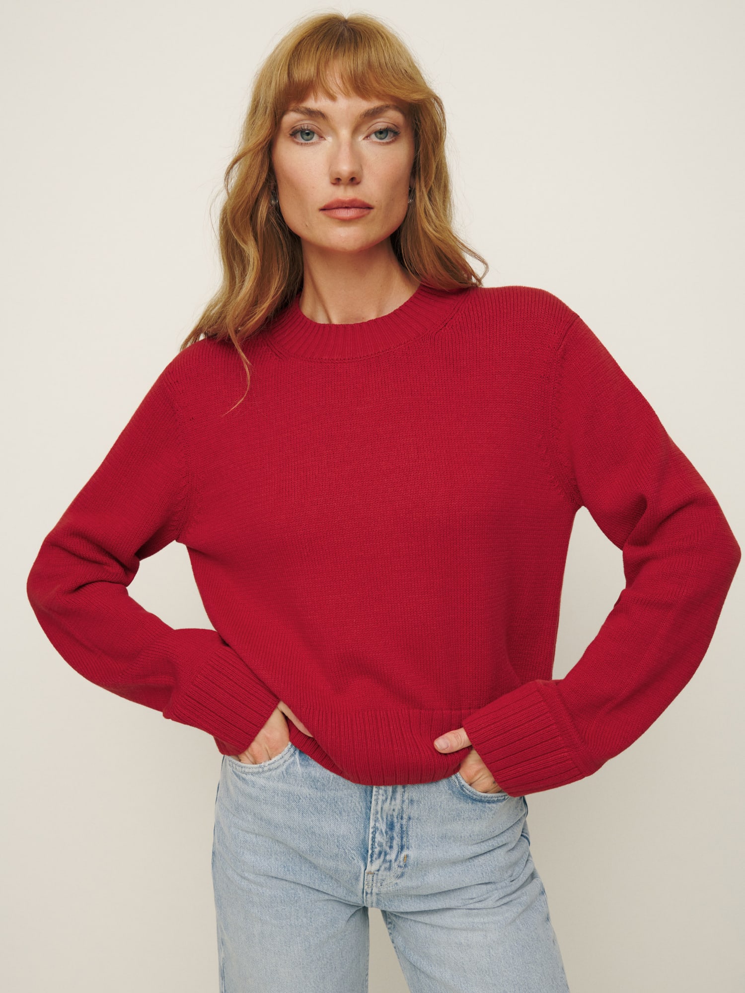 Anna Cotton Crewneck Sweater