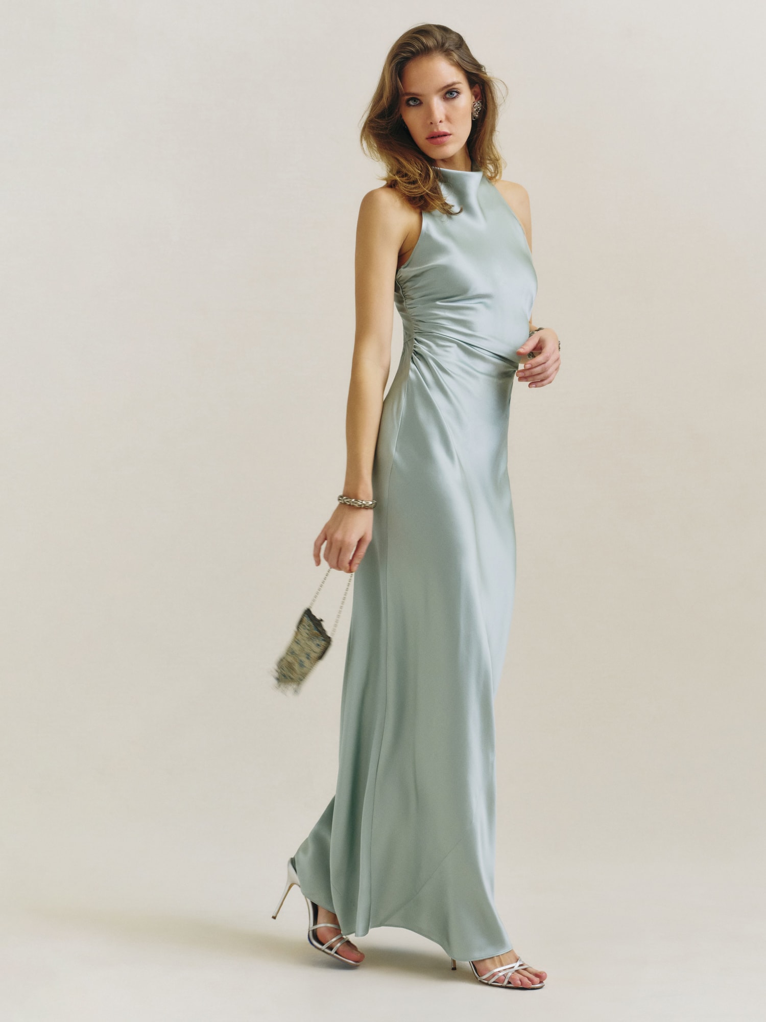 Sage dress reformation top